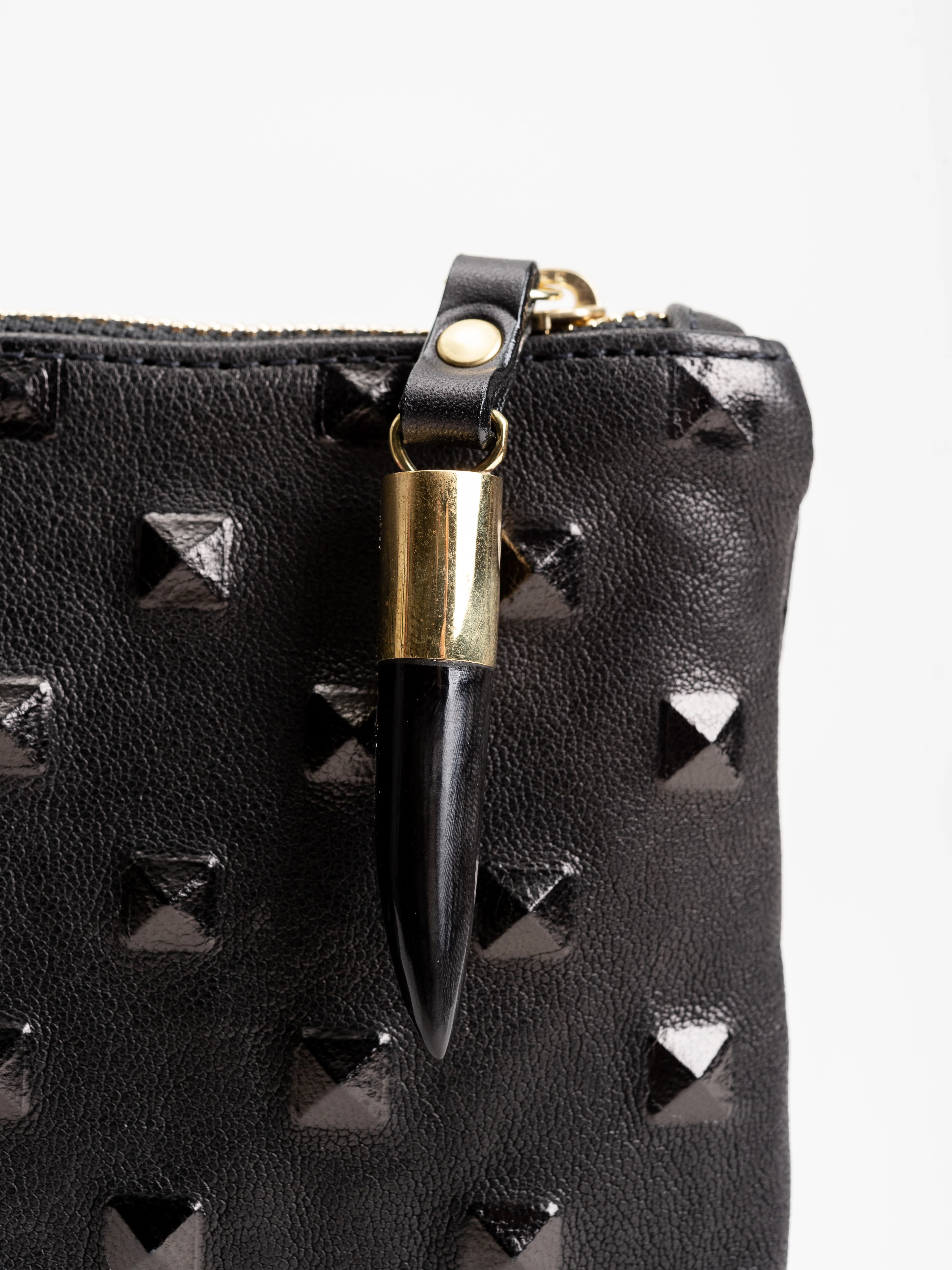 small pouch - black studded - Image 3