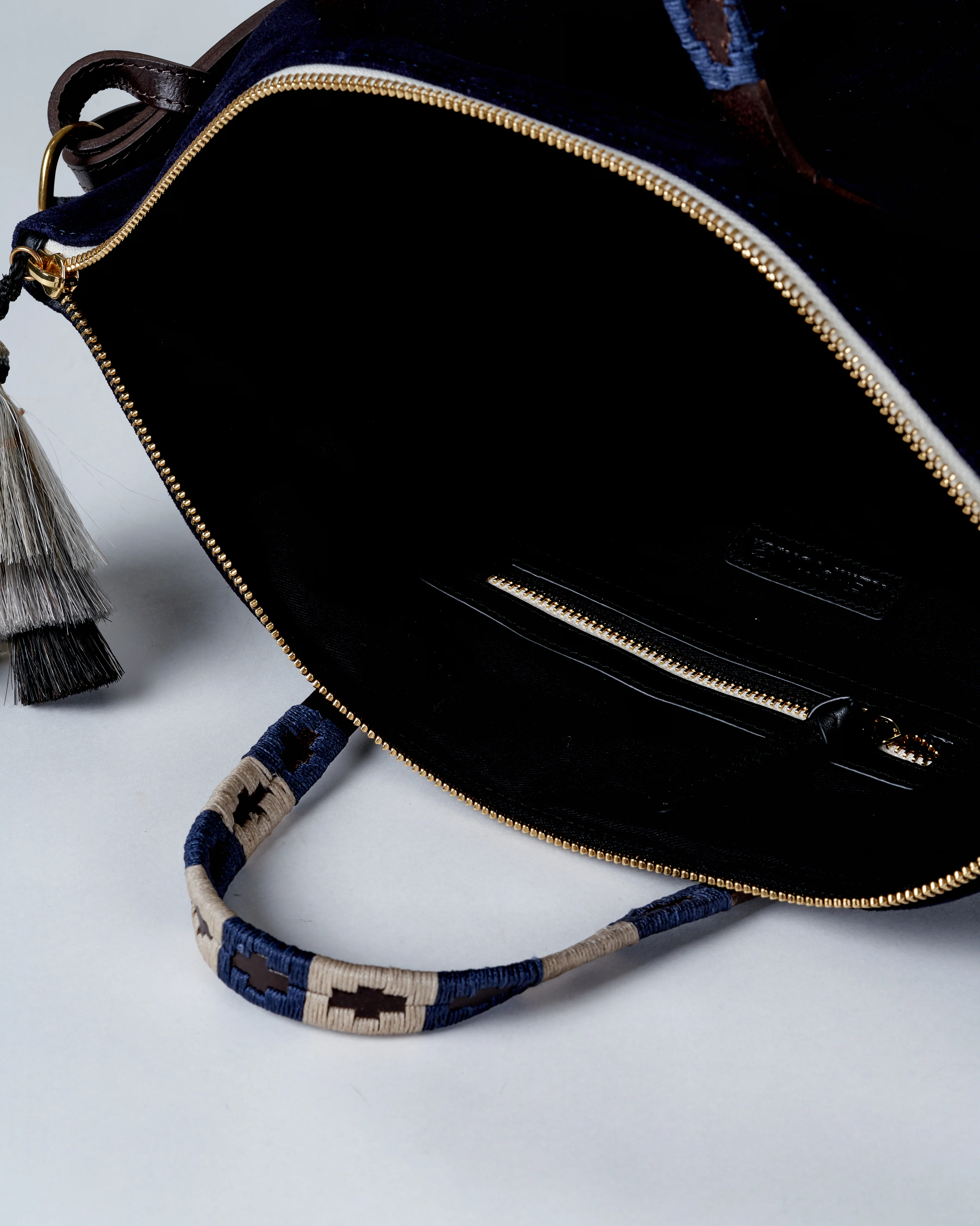suede polo devon holdall - navy - Image 4
