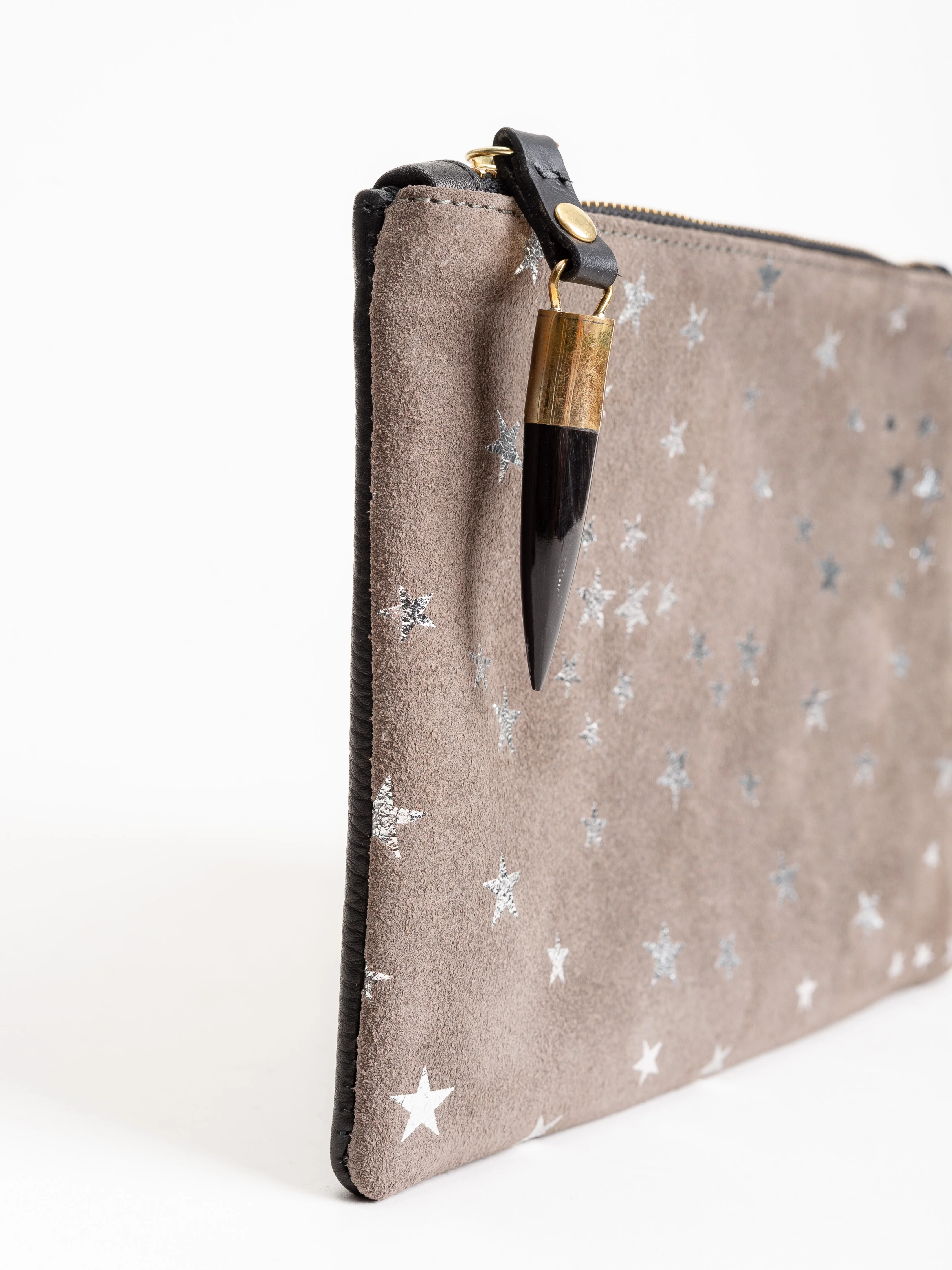 small pouch - taupe star - Image 3