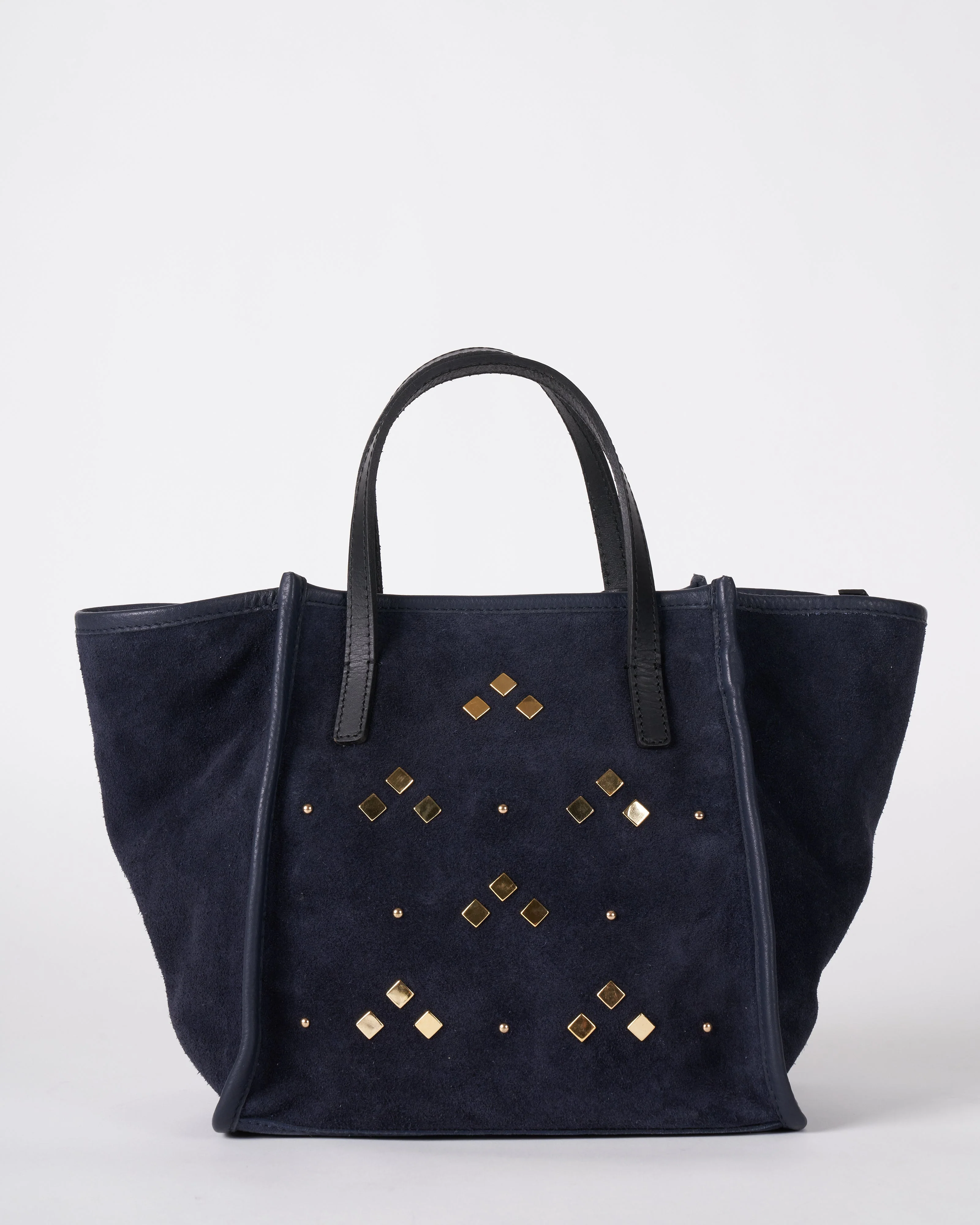 washed navy mini tote - navy - Image 2