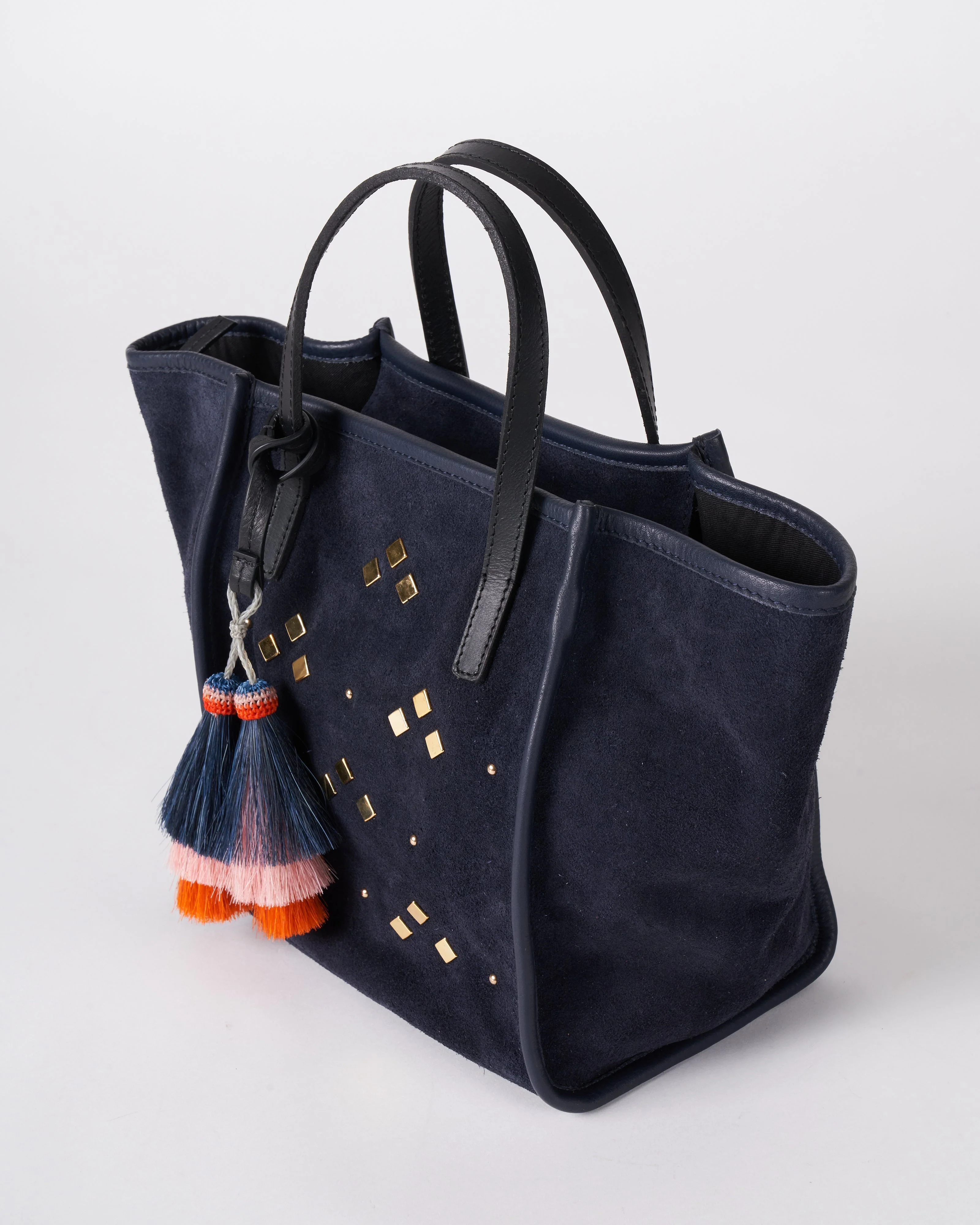 washed navy mini tote - navy - Image 3