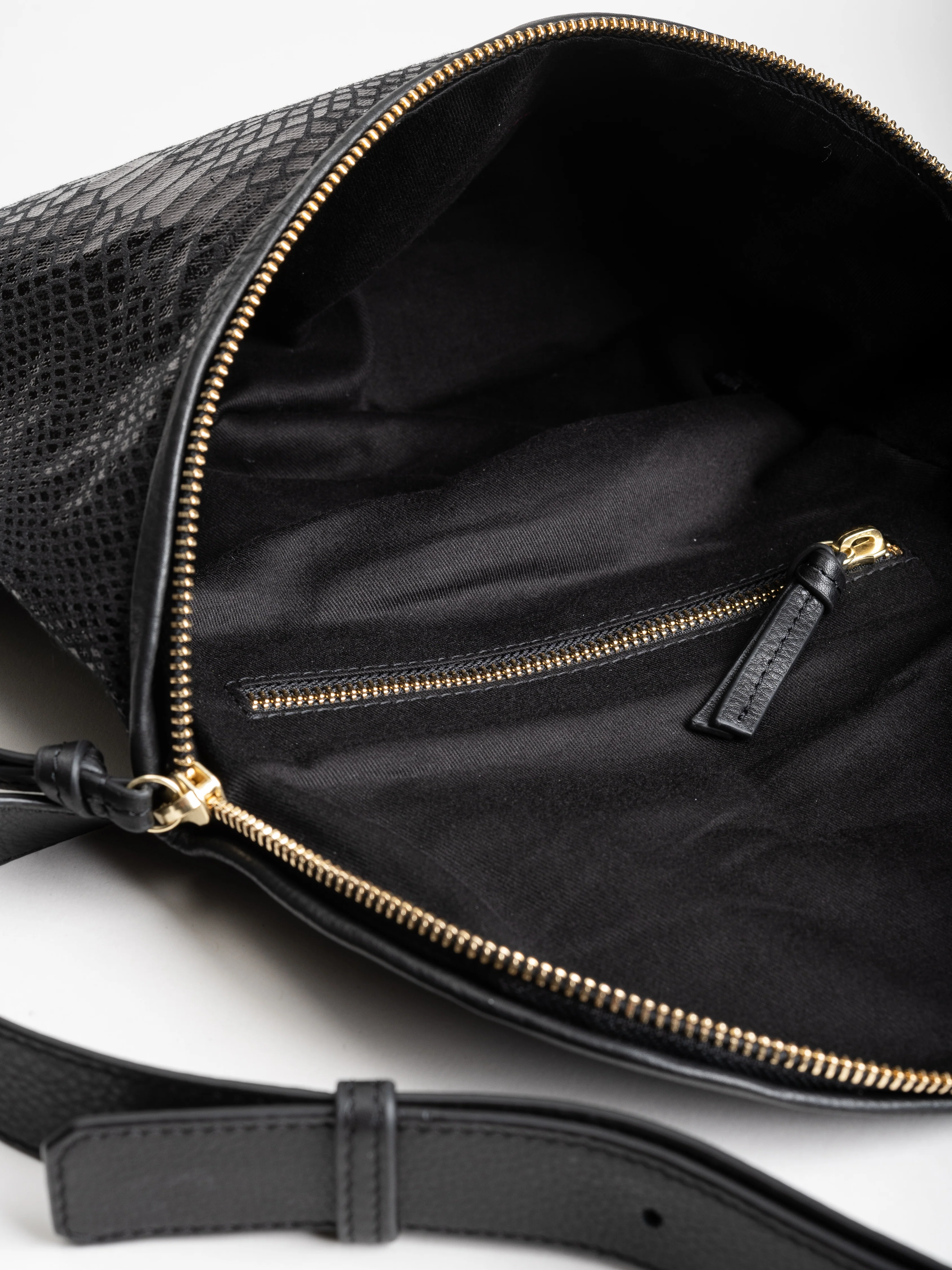 furtivo belt bag - black snake skin - Image 4