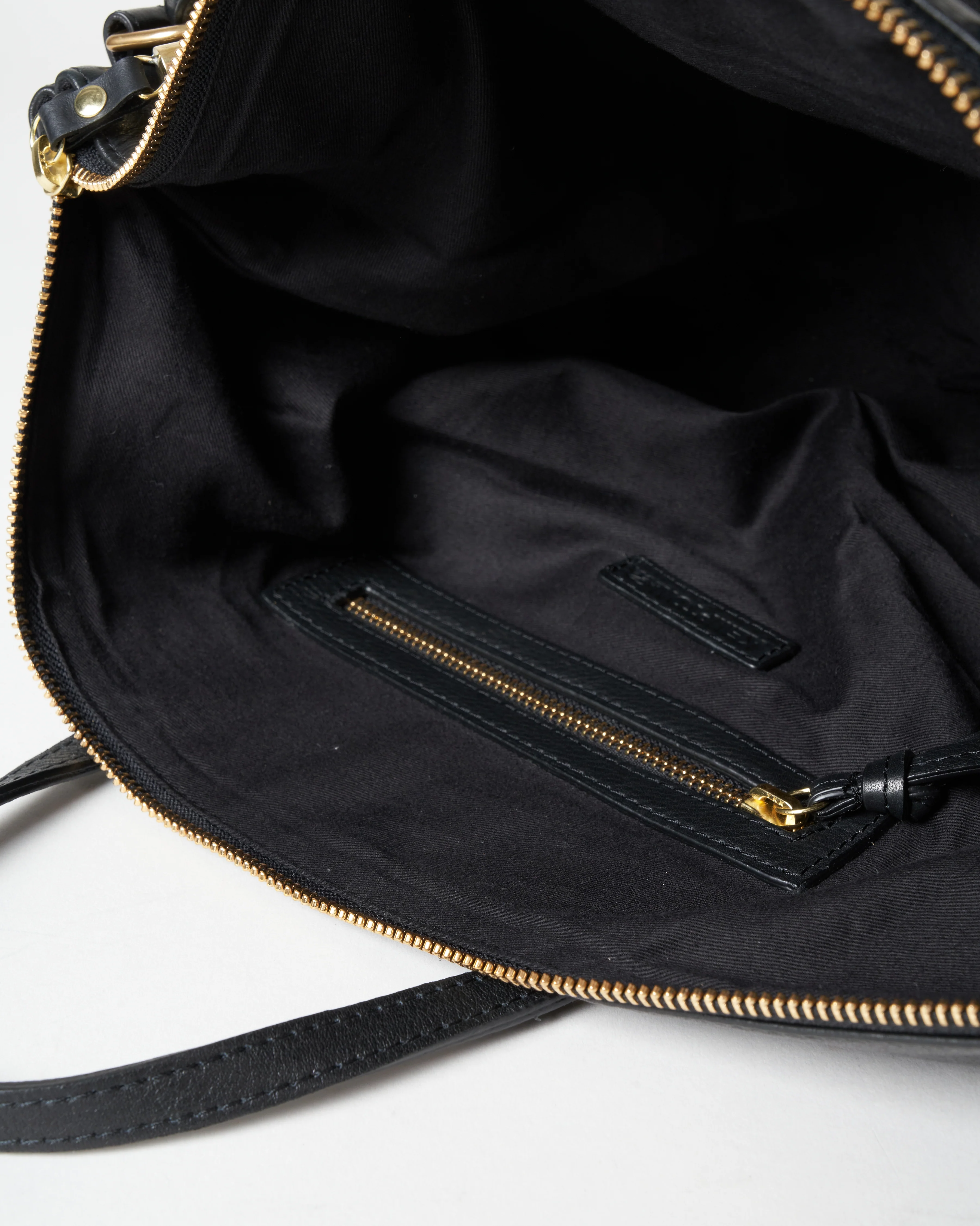 brass stud devon holdall bag - black - Image 5