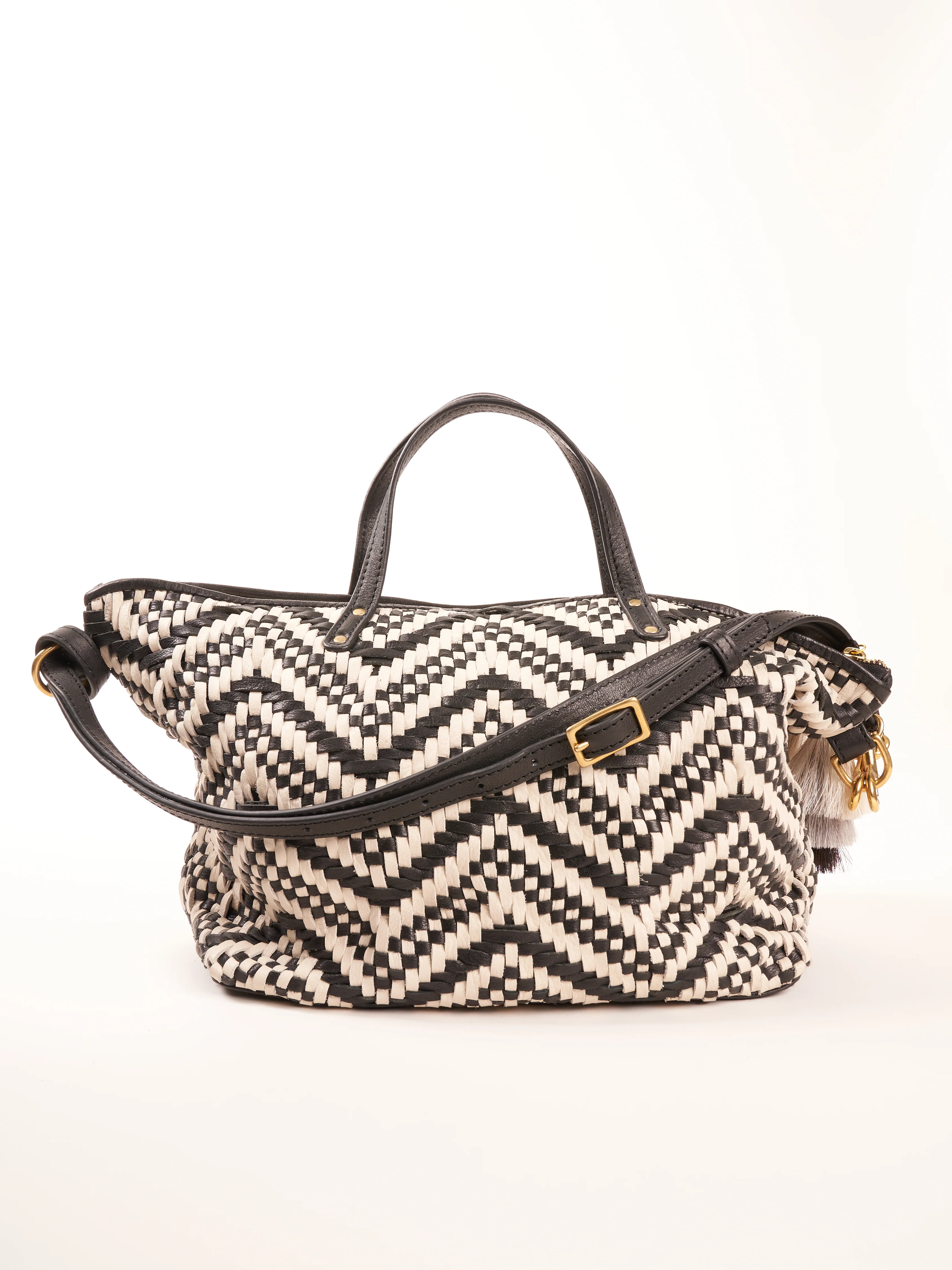 devon holdall - black & white - Image 5