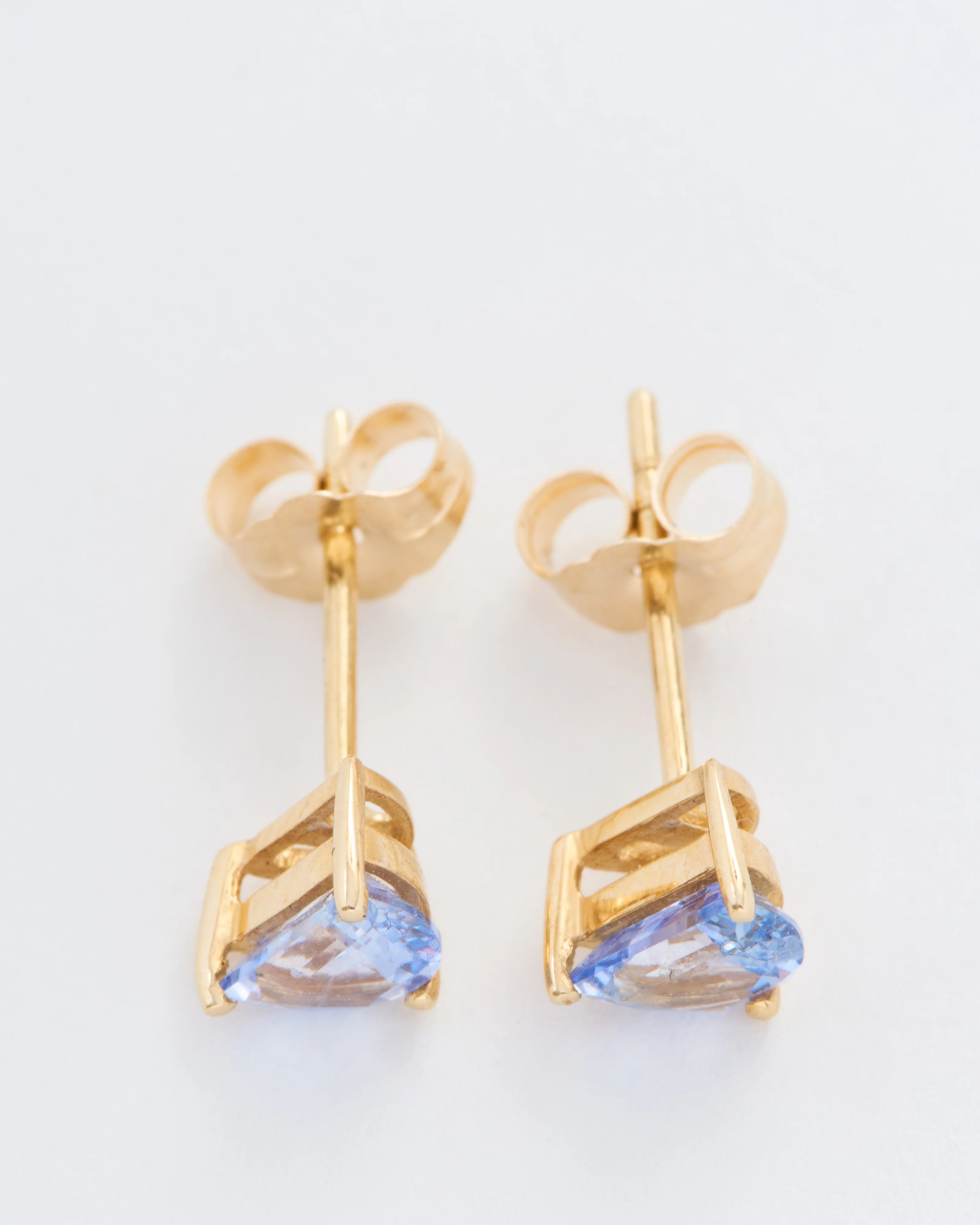14k/ half moon sapphire studs - Image 3