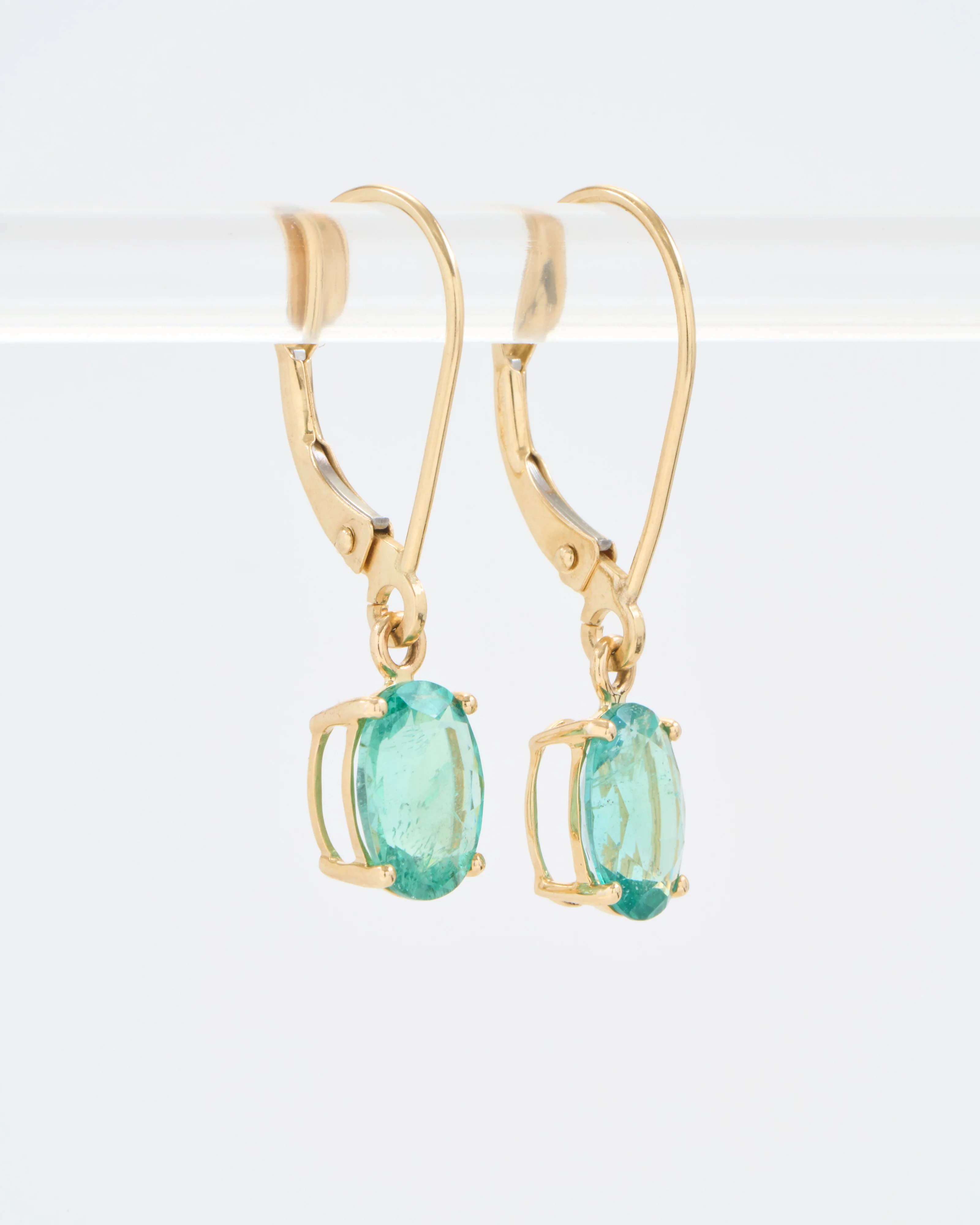 emerald drop earrings - Image 2