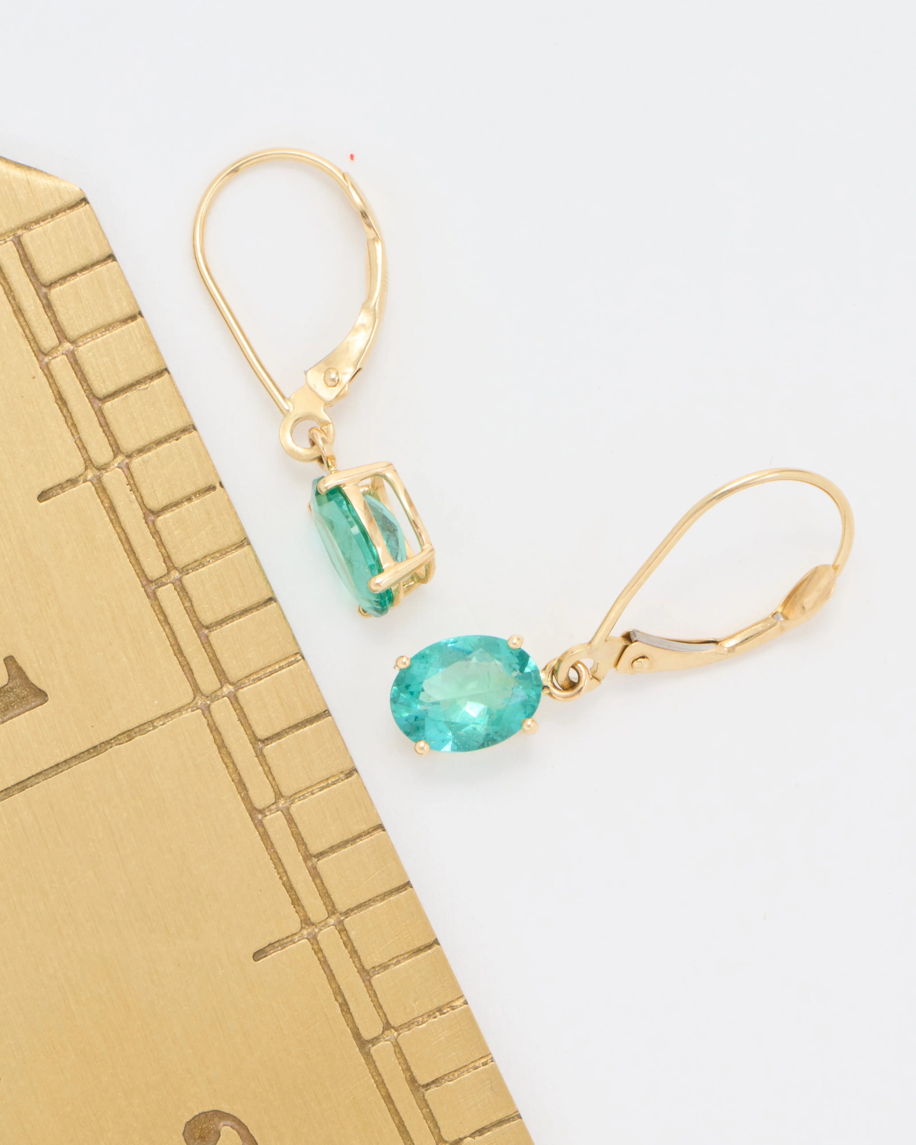emerald drop earrings - Image 7
