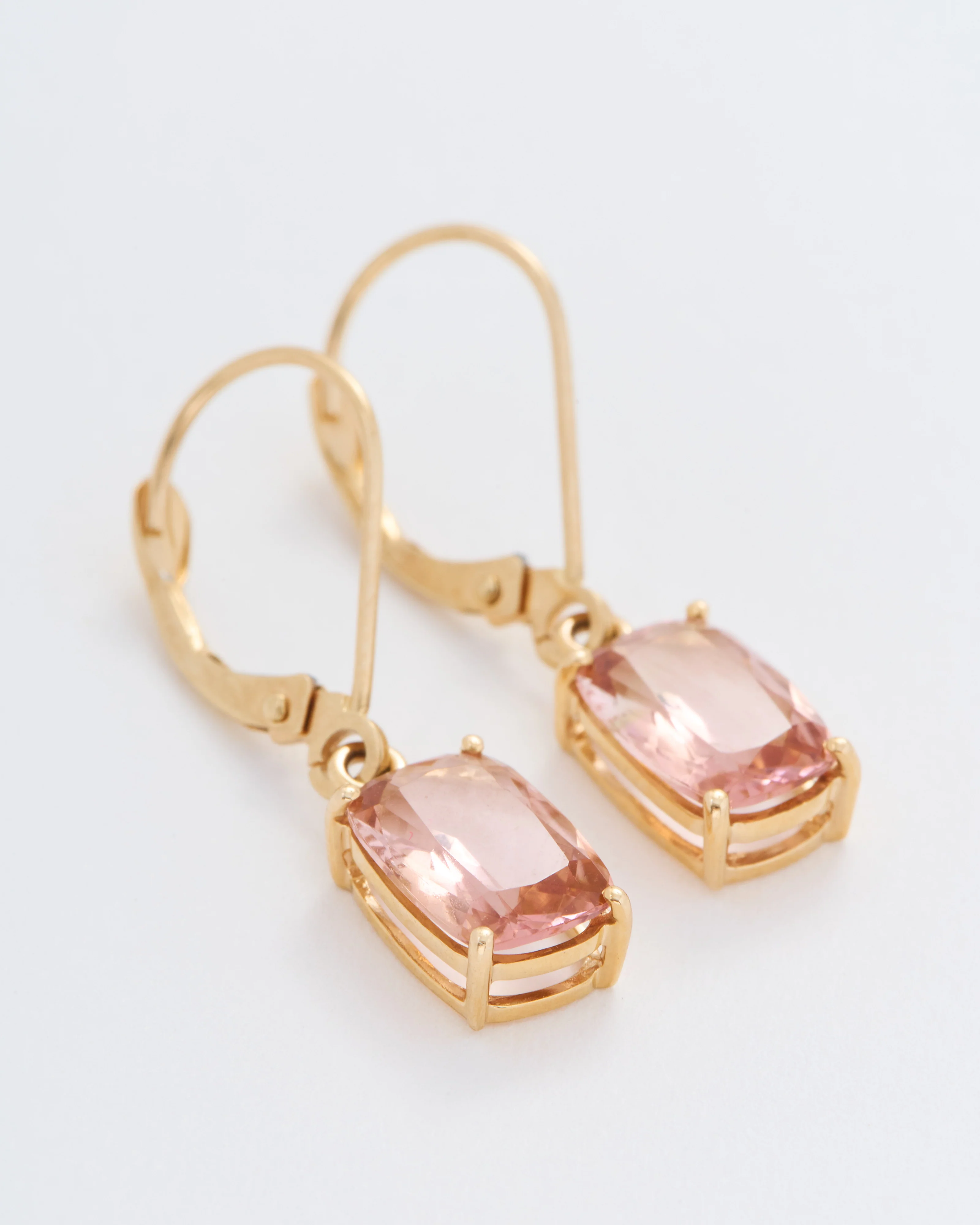 pink tourmaline drop earrings - Image 7