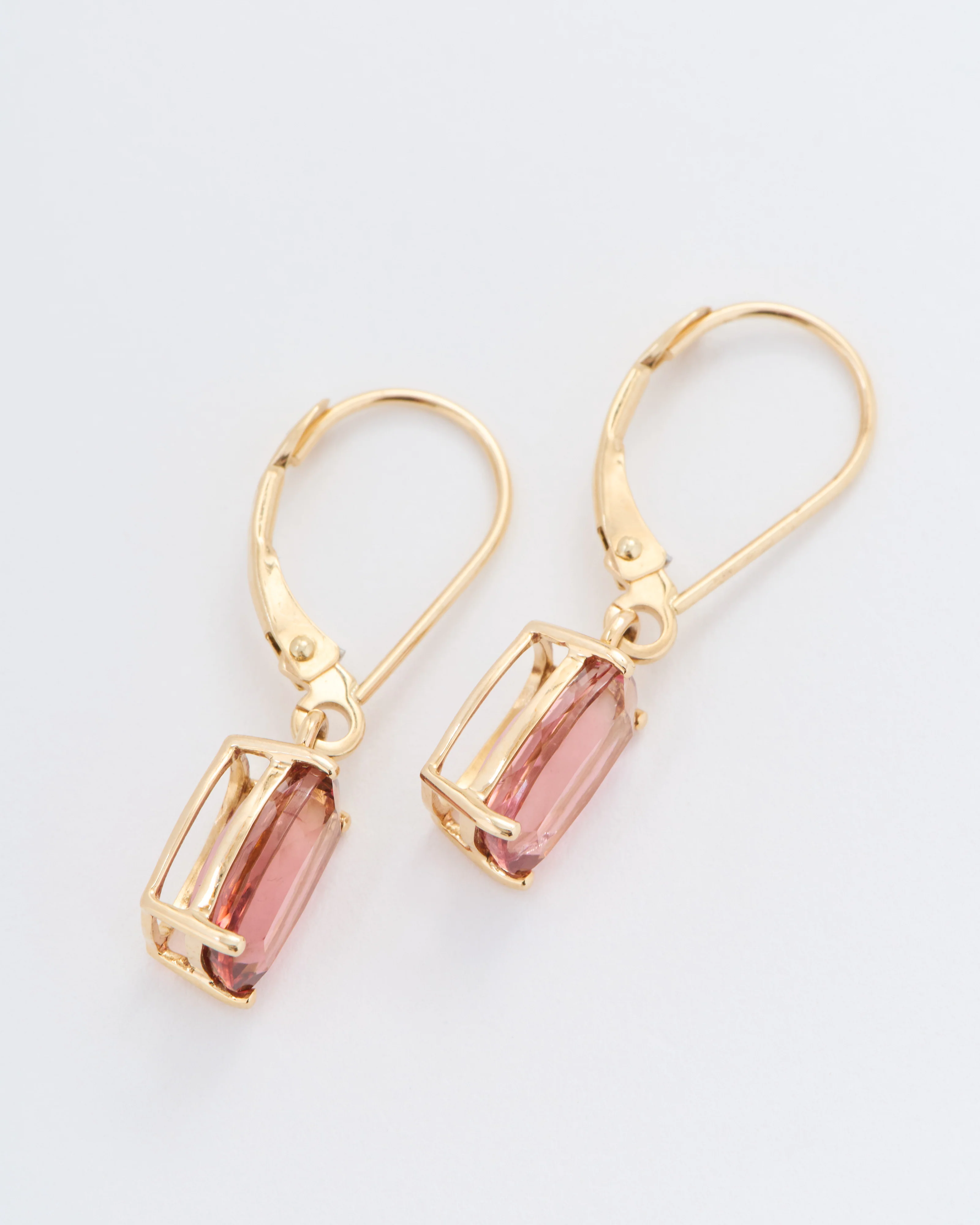 pink tourmaline drop earrings - Image 6