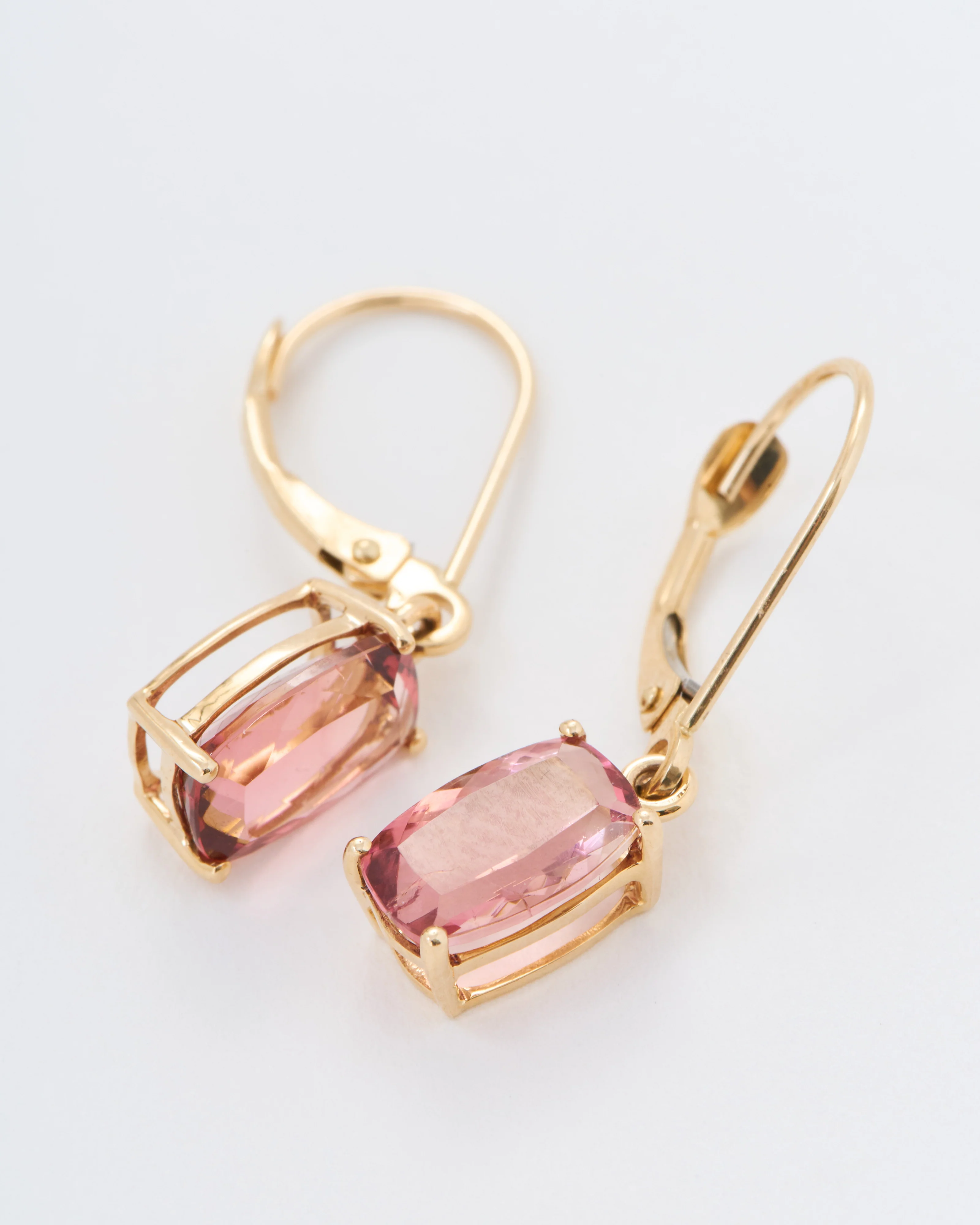 pink tourmaline drop earrings - Image 7