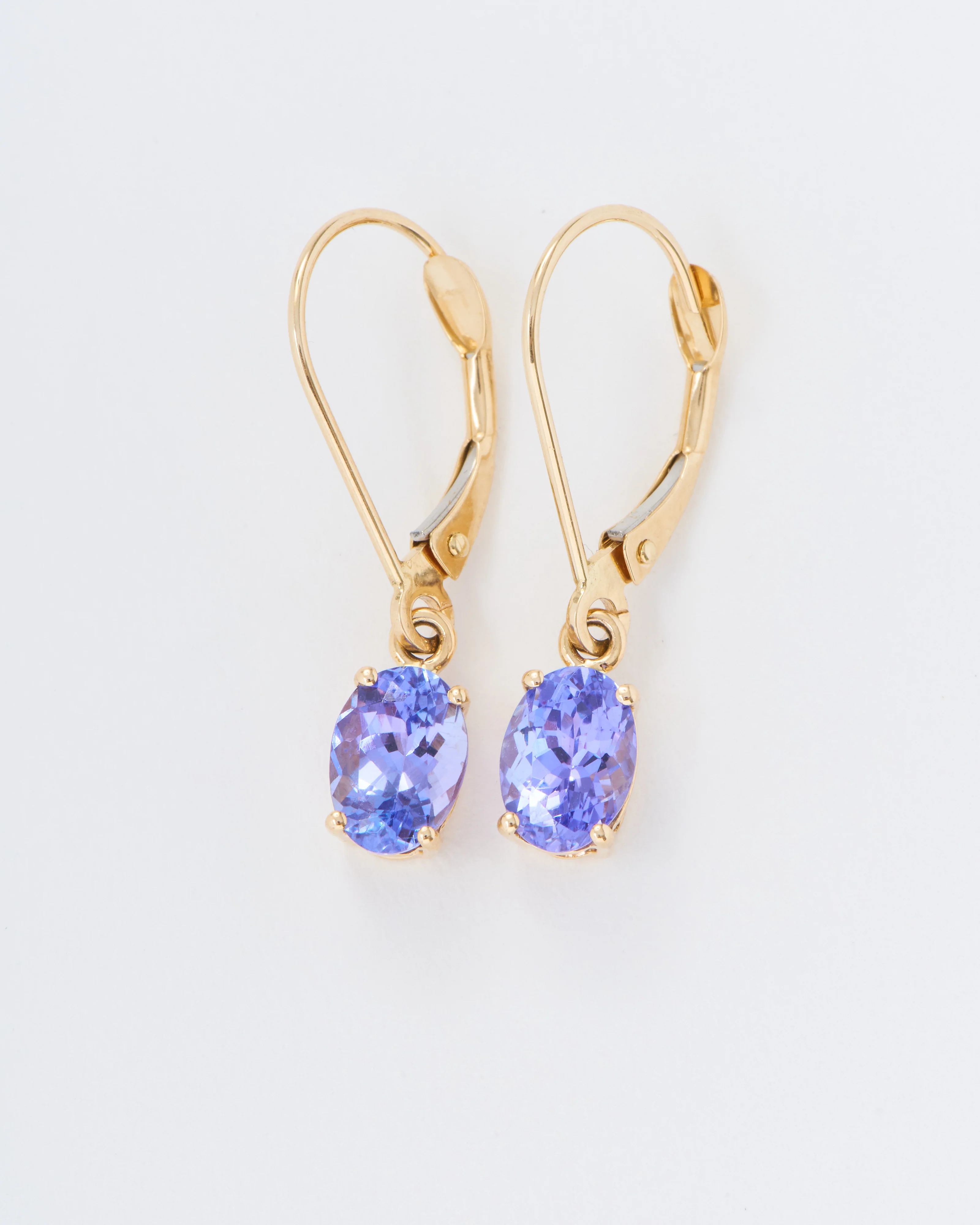 tanzanite drop earrings