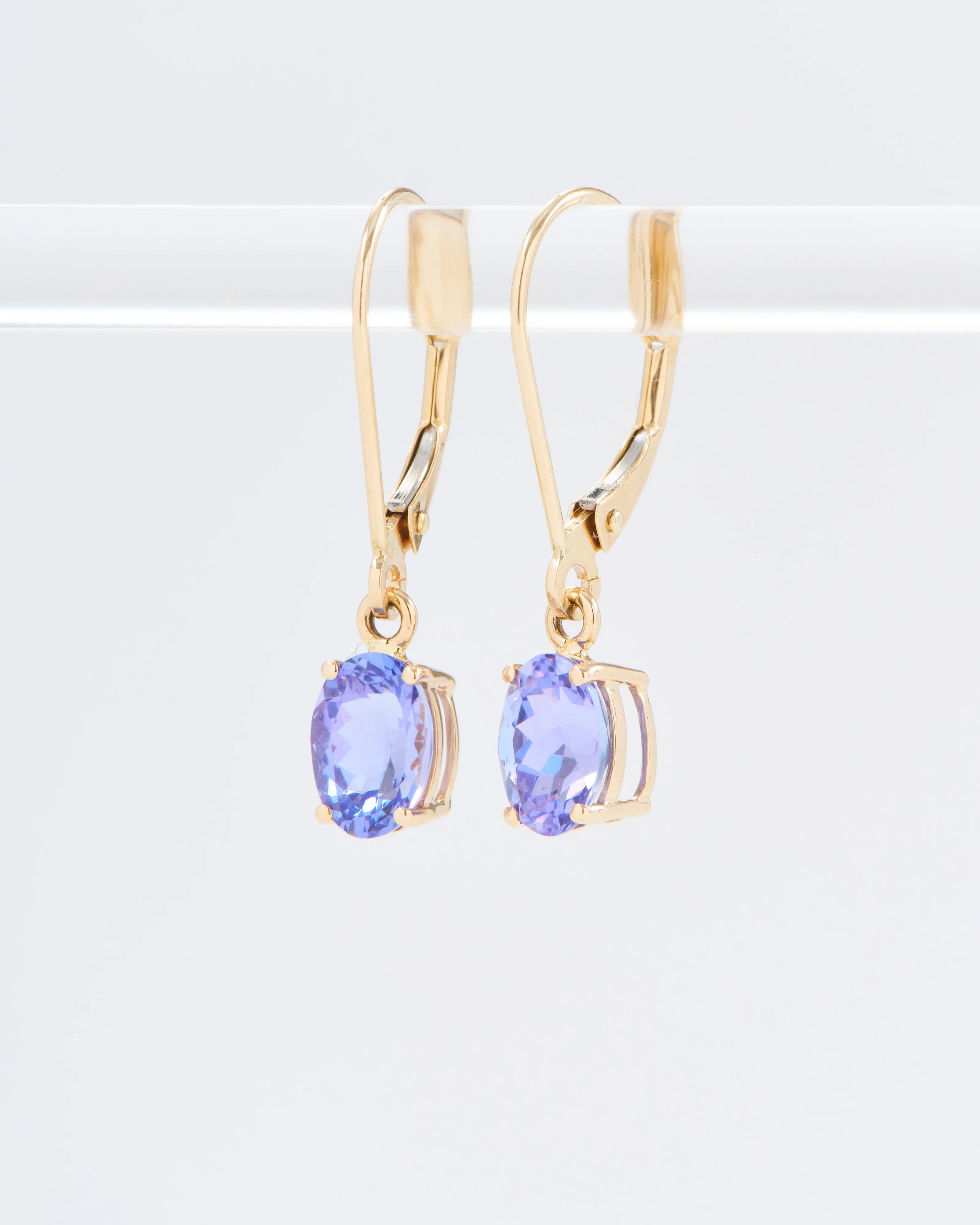 tanzanite drop earrings - Image 3