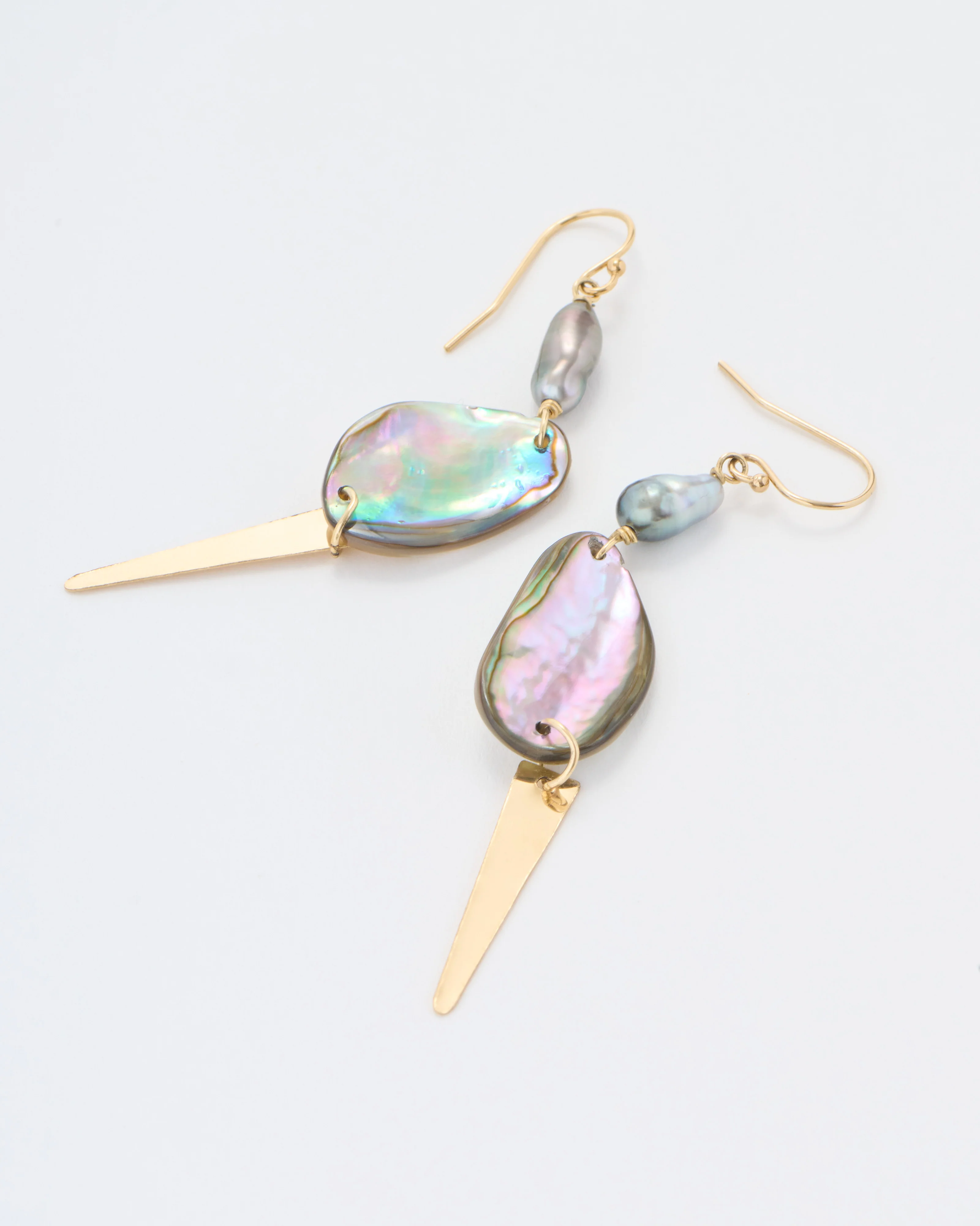 freshwater, mother of pearl earrings ofk - Image 5