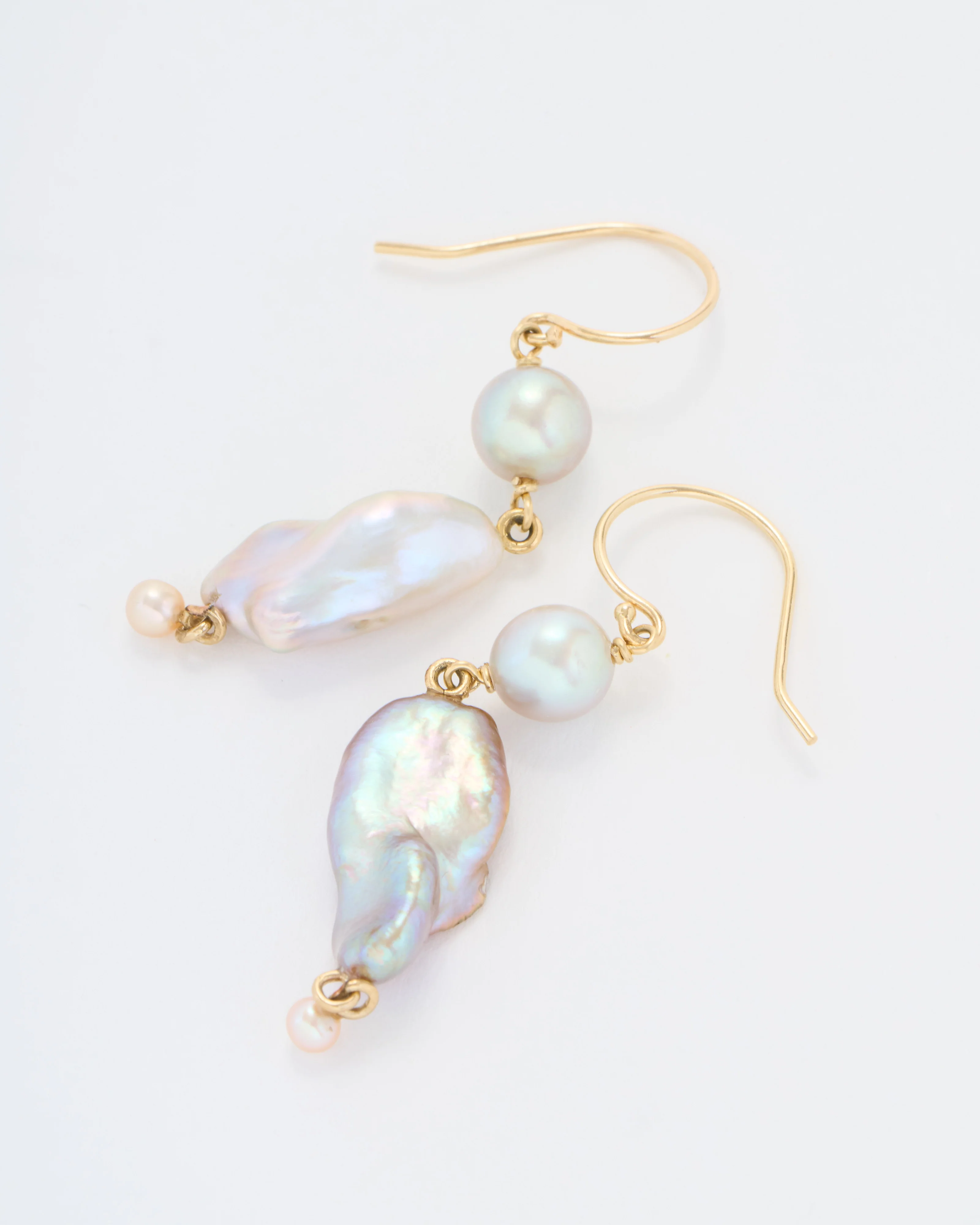 mixed pearl earrings ofk - Image 5