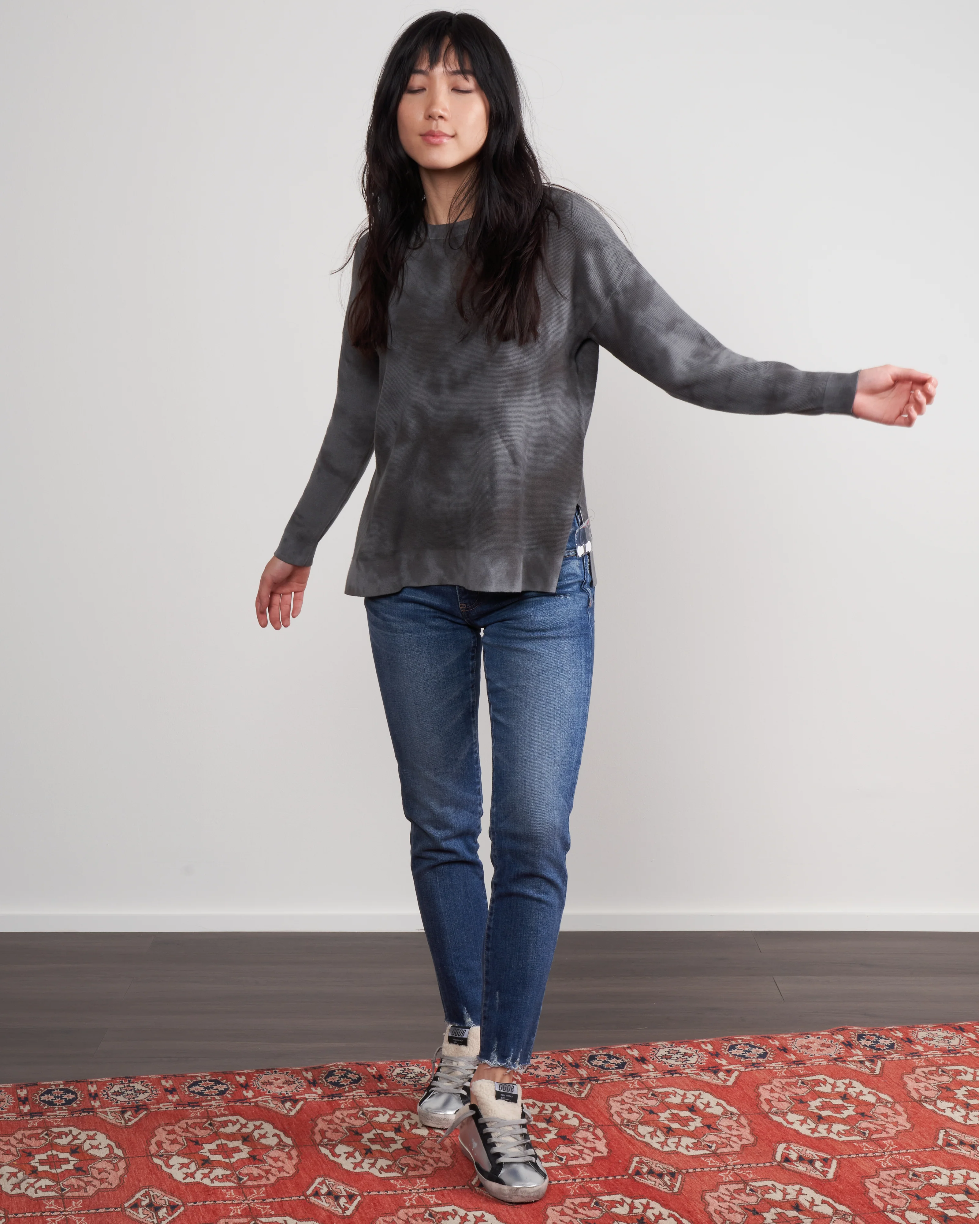 tie dye crew - grey - Image 2