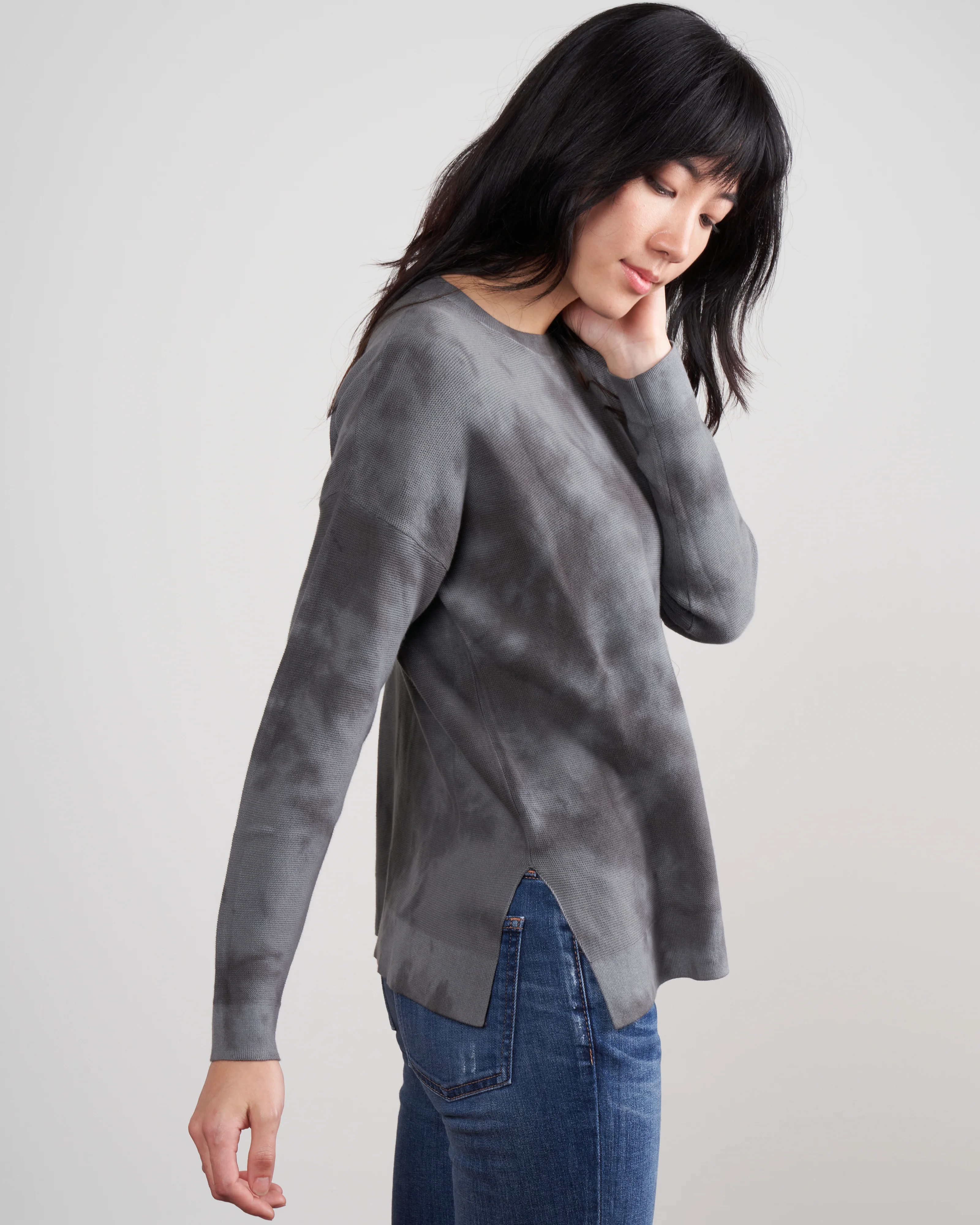 tie dye crew - grey - Image 3