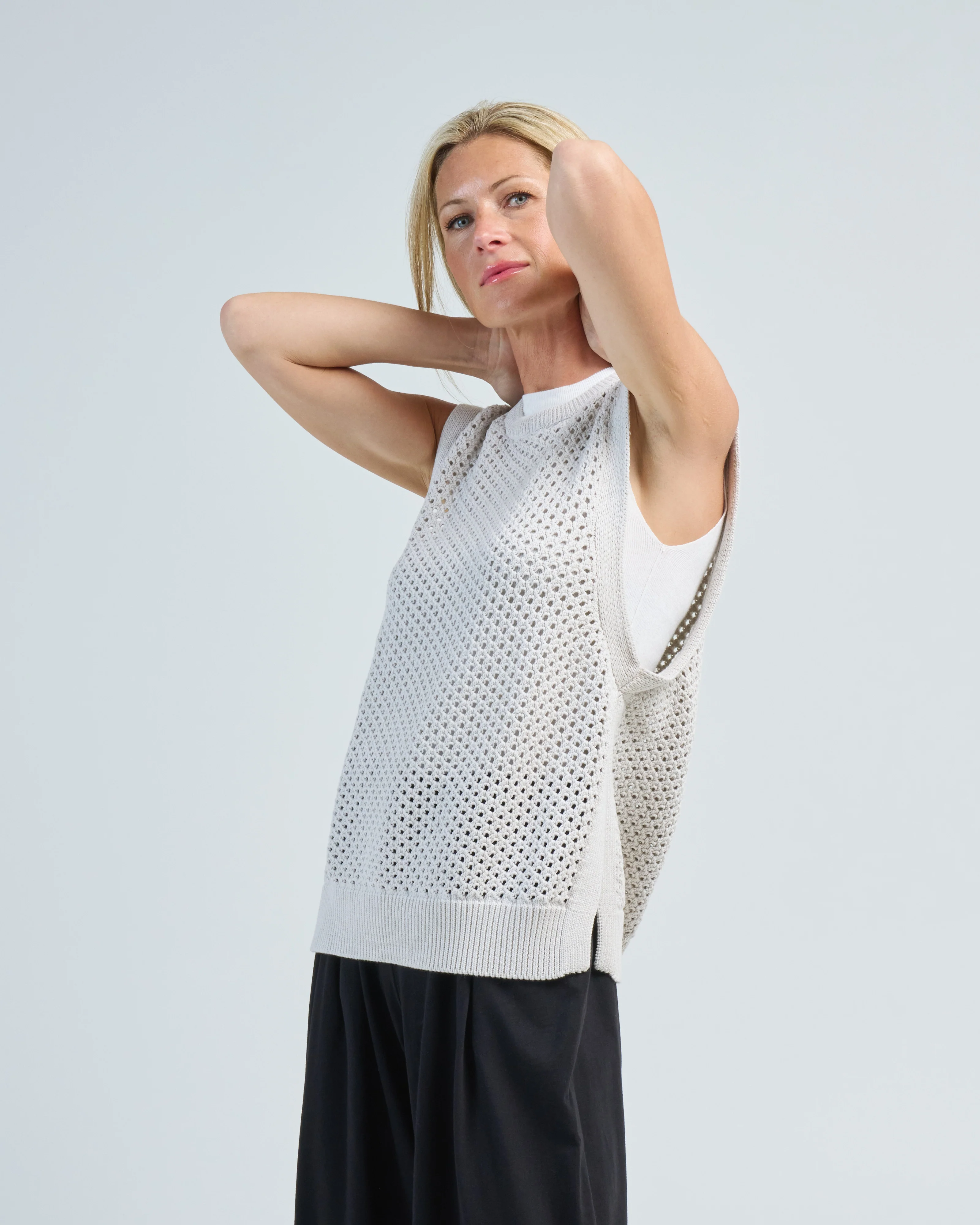 pointelle vest - Image 3