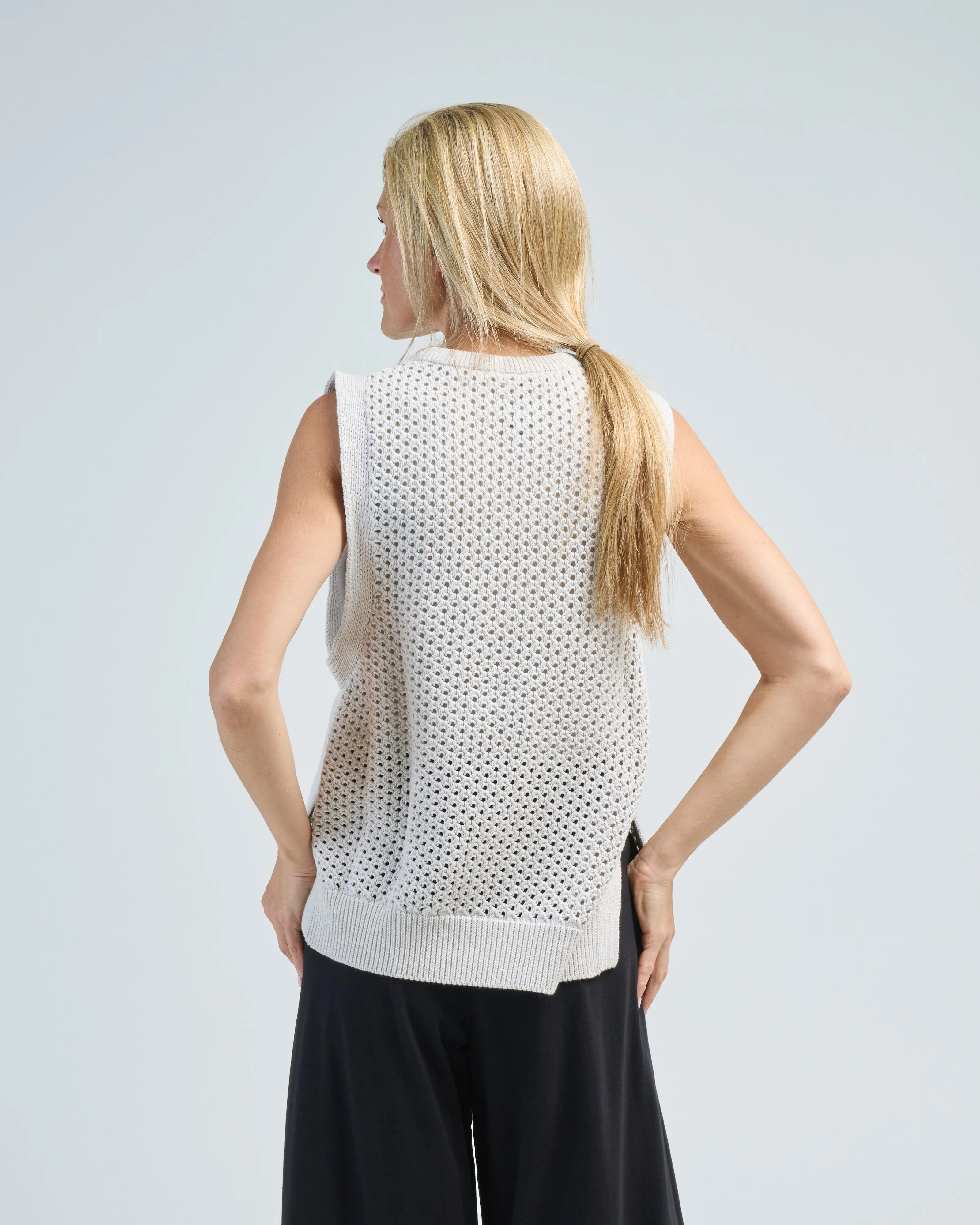 pointelle vest - Image 4