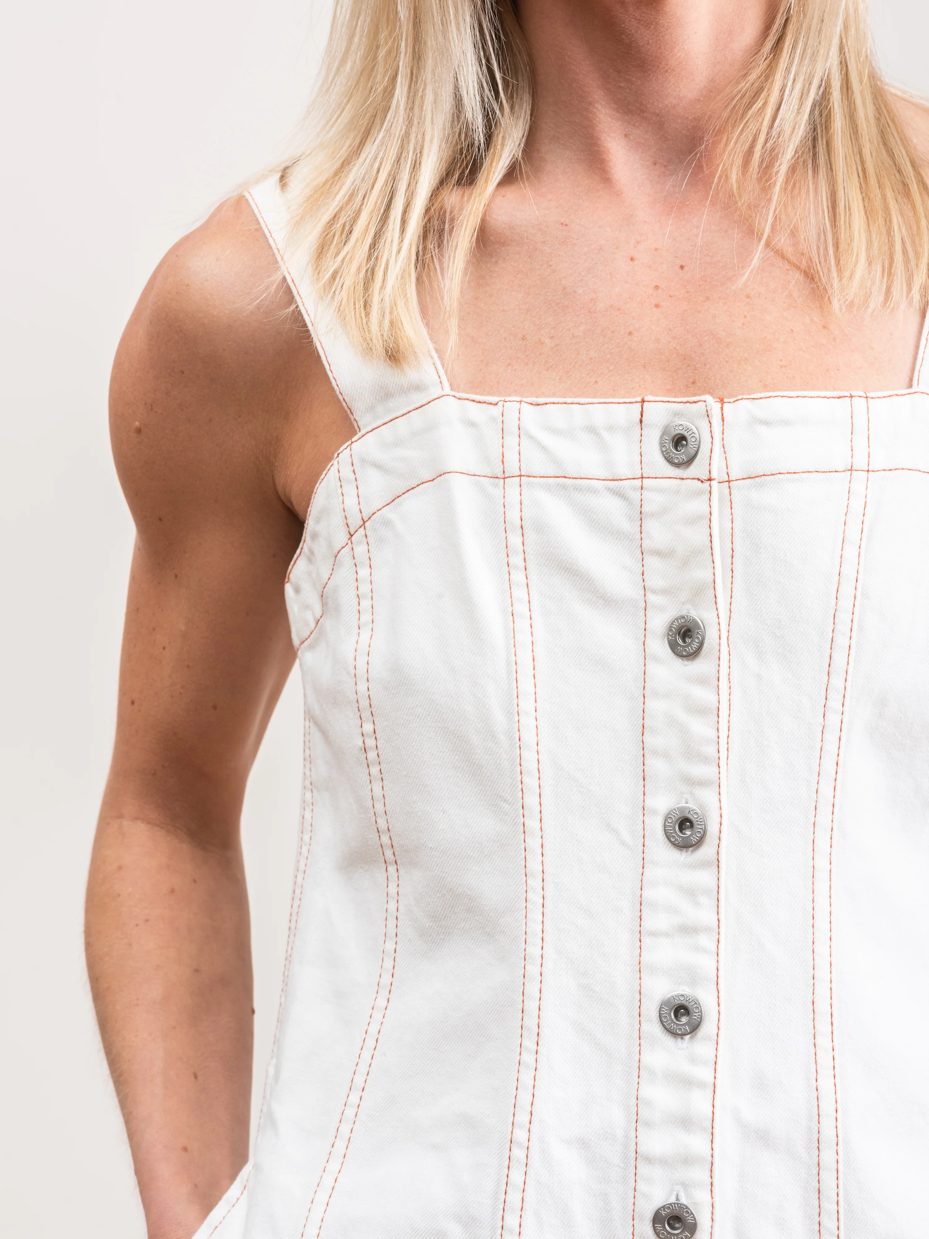 ecru denim dress - Image 4