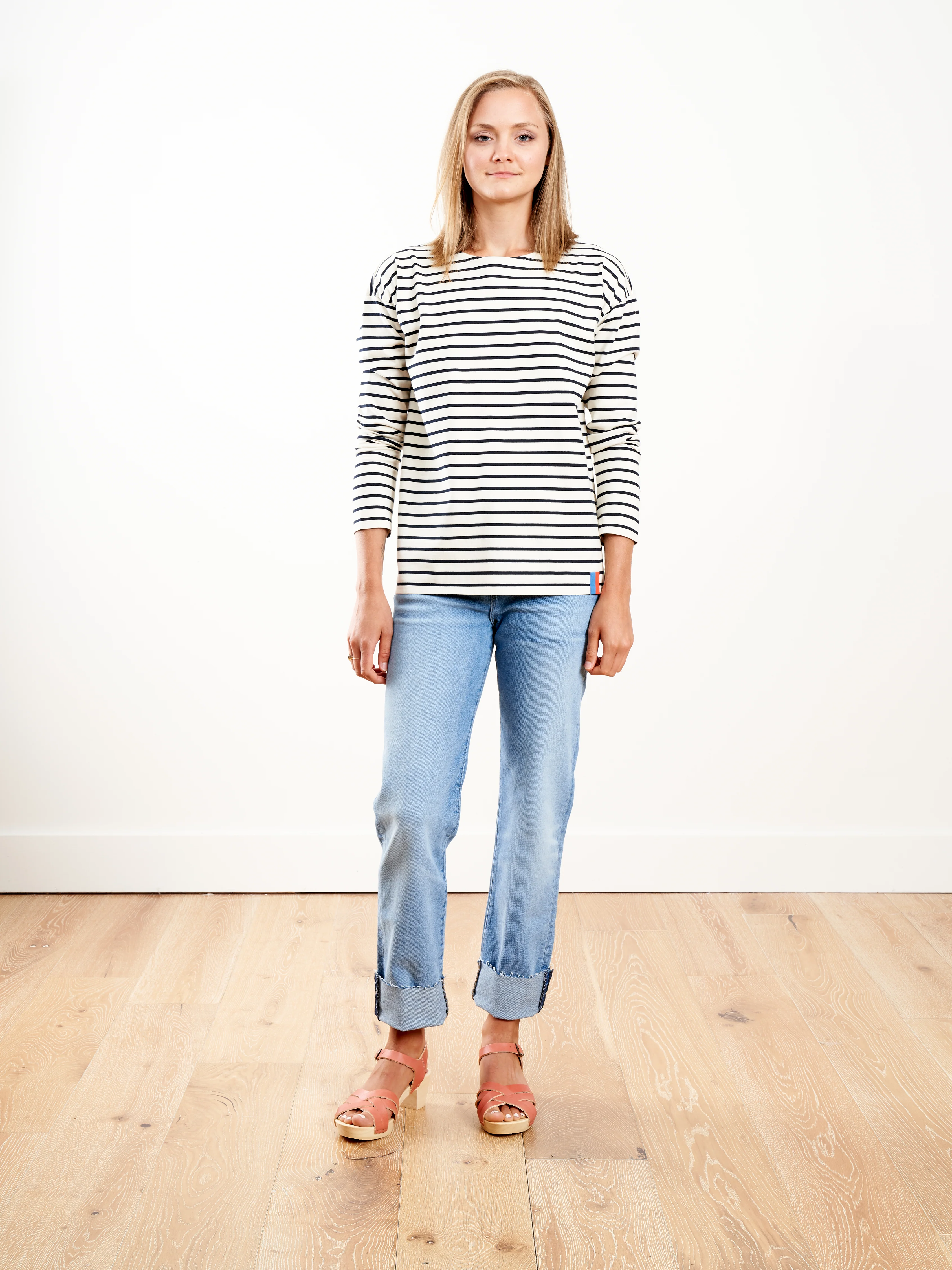 the boyfriend - cream/navy