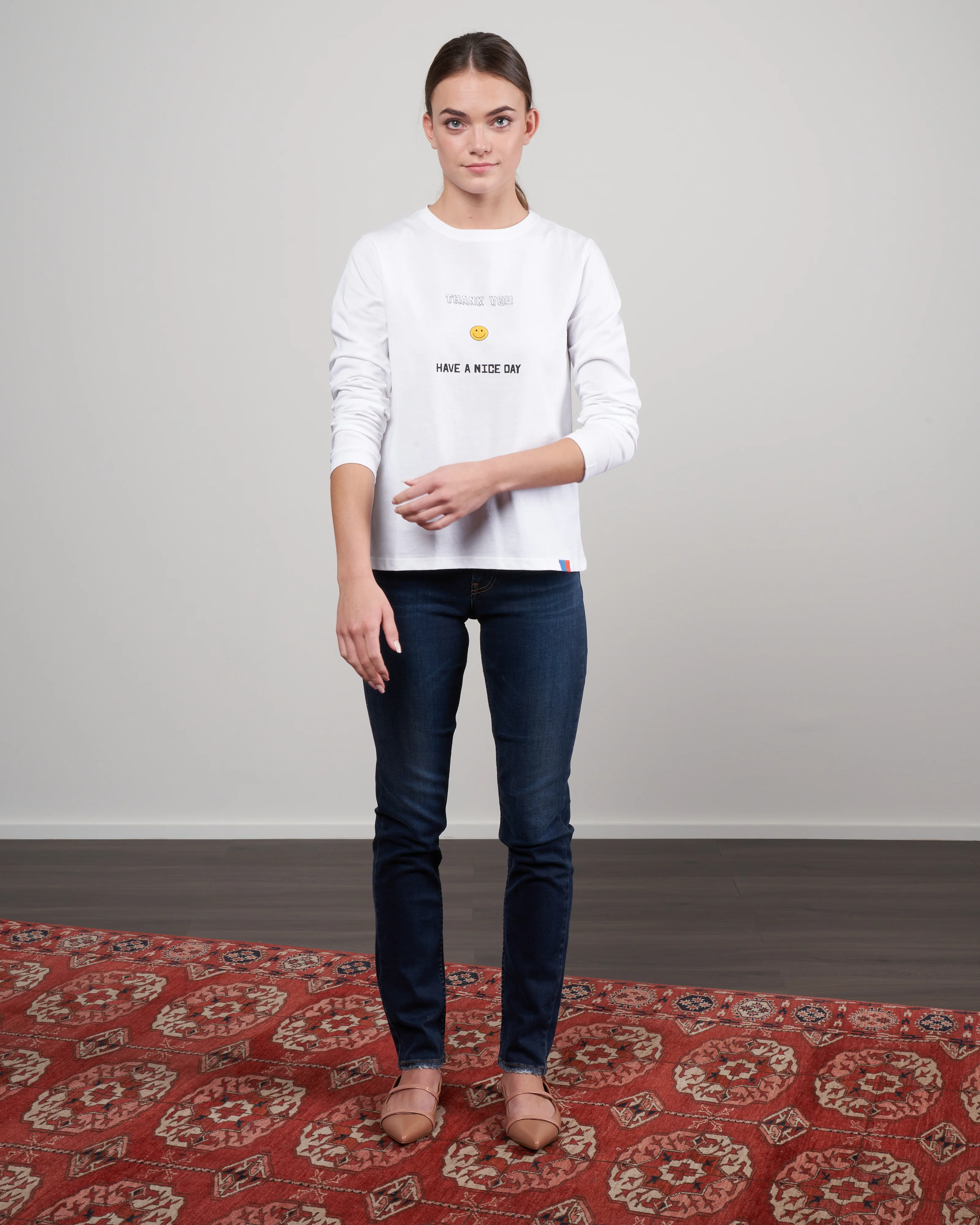 the modern long thank you - white - Image 2