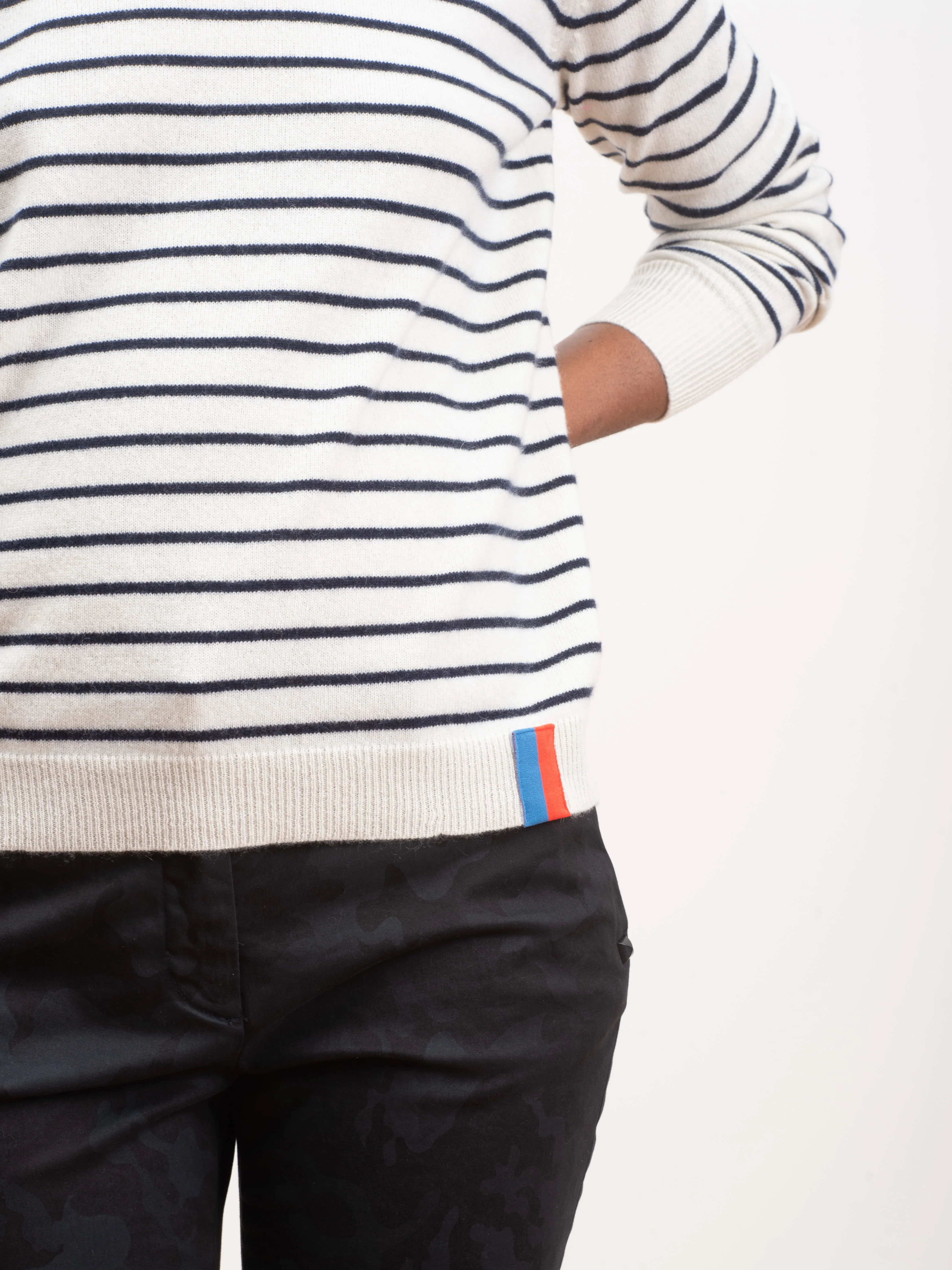 the sophie - cream/navy - Image 5