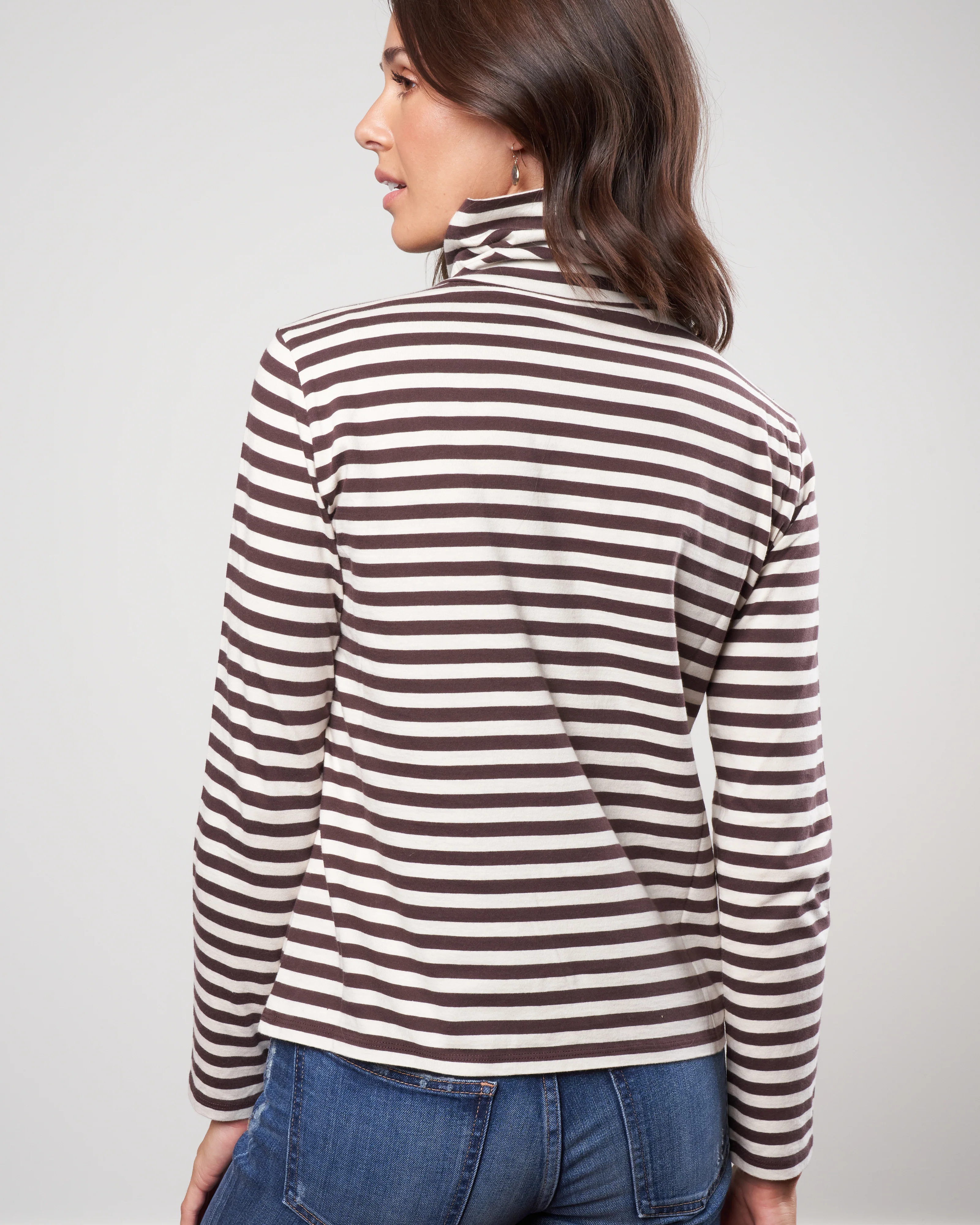 the turtleneck - brown/cream - Image 3
