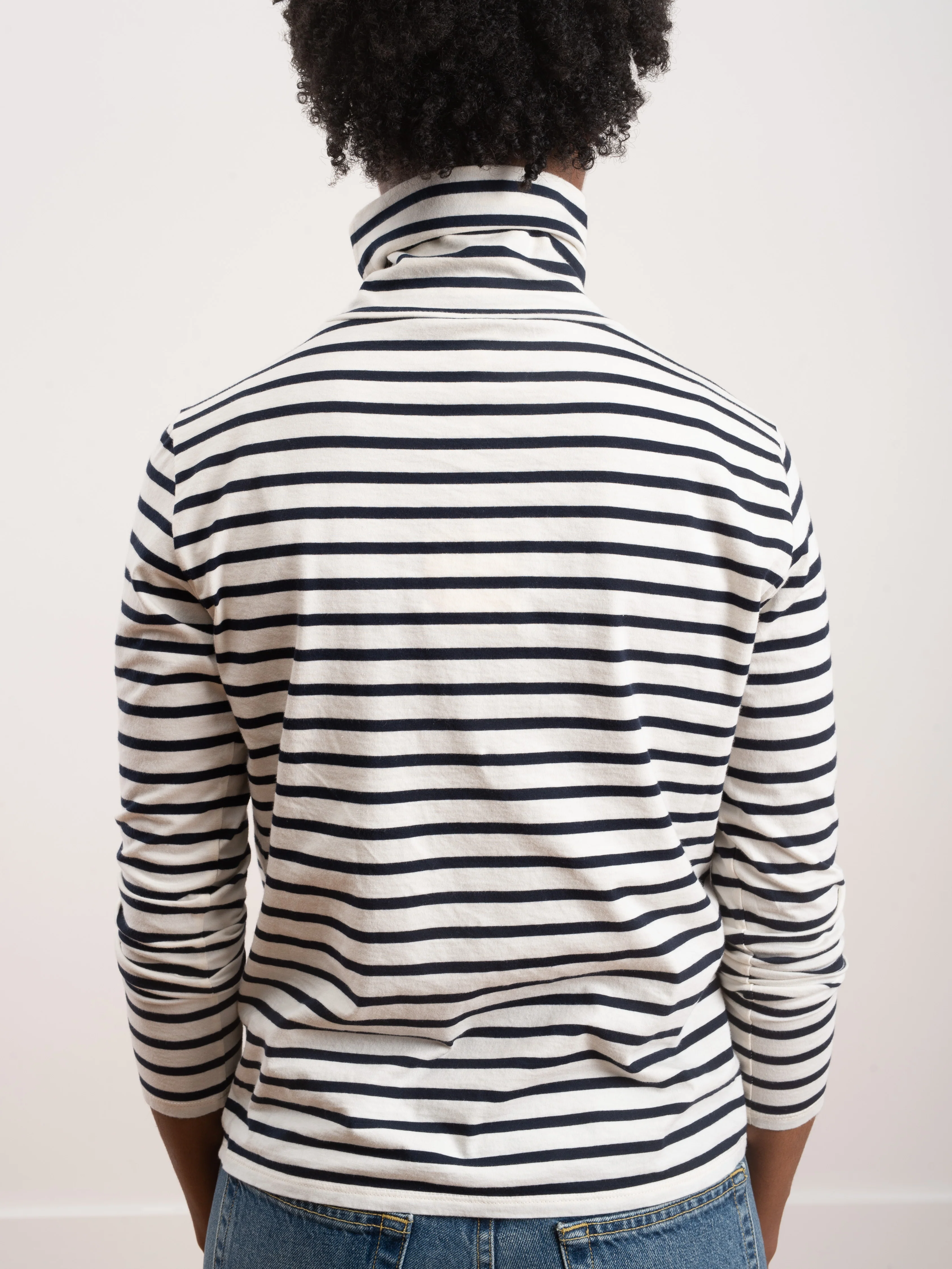 the turtleneck - cream/navy - Image 4
