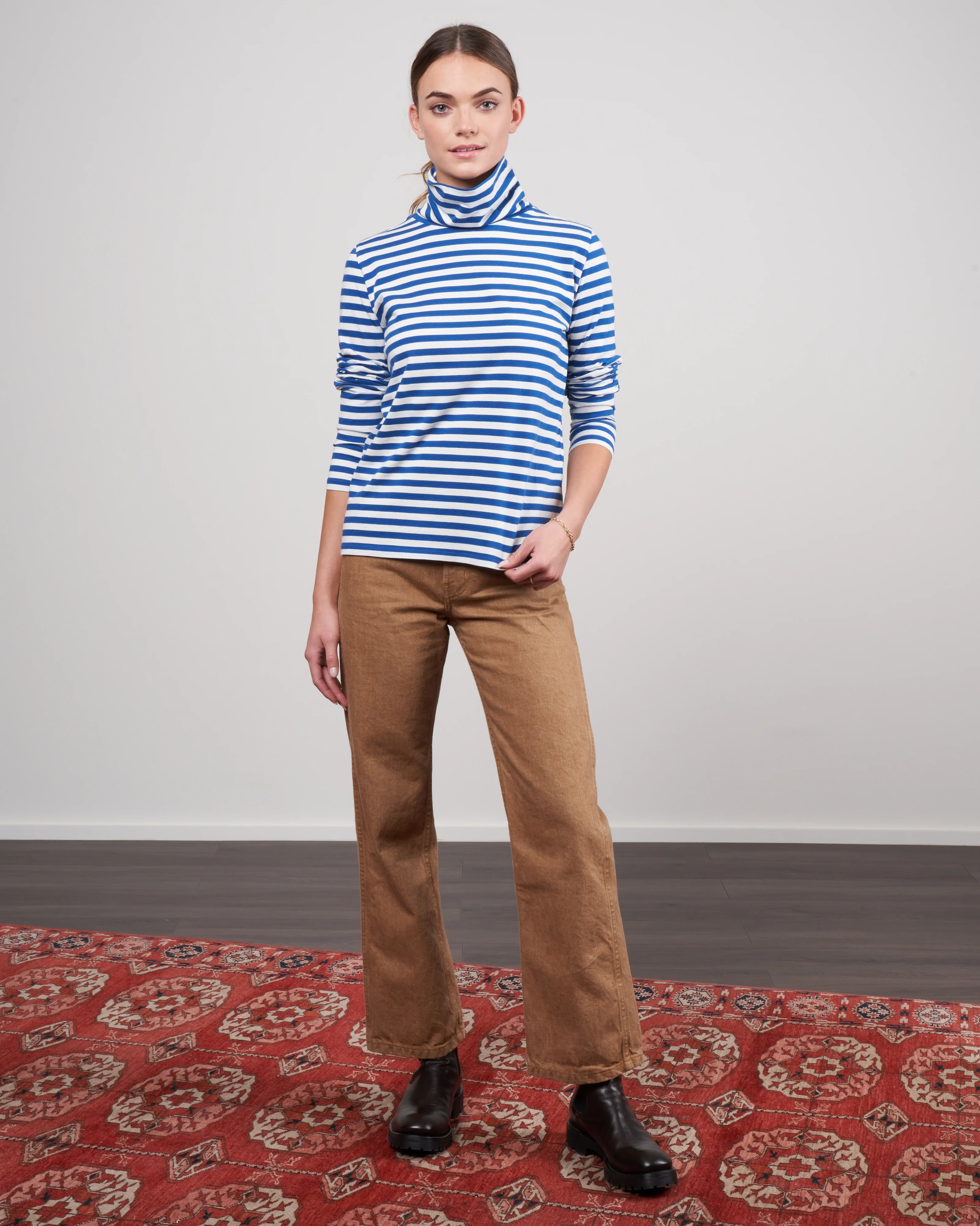 the turtleneck - true blue/cream - Image 2