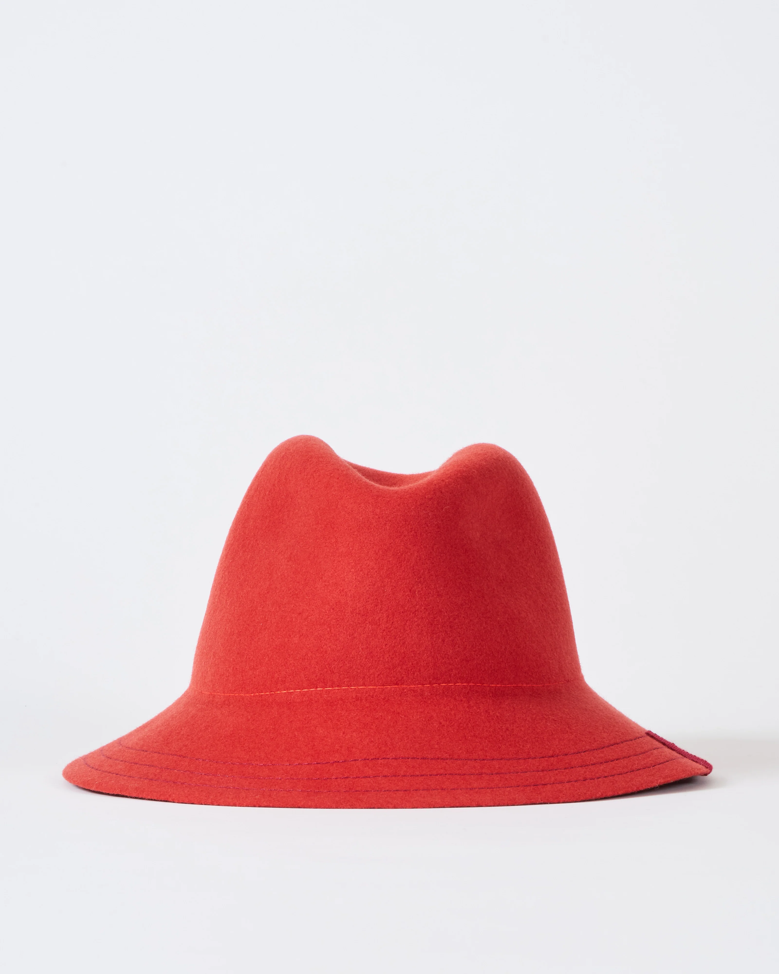rainbow felt rain hat