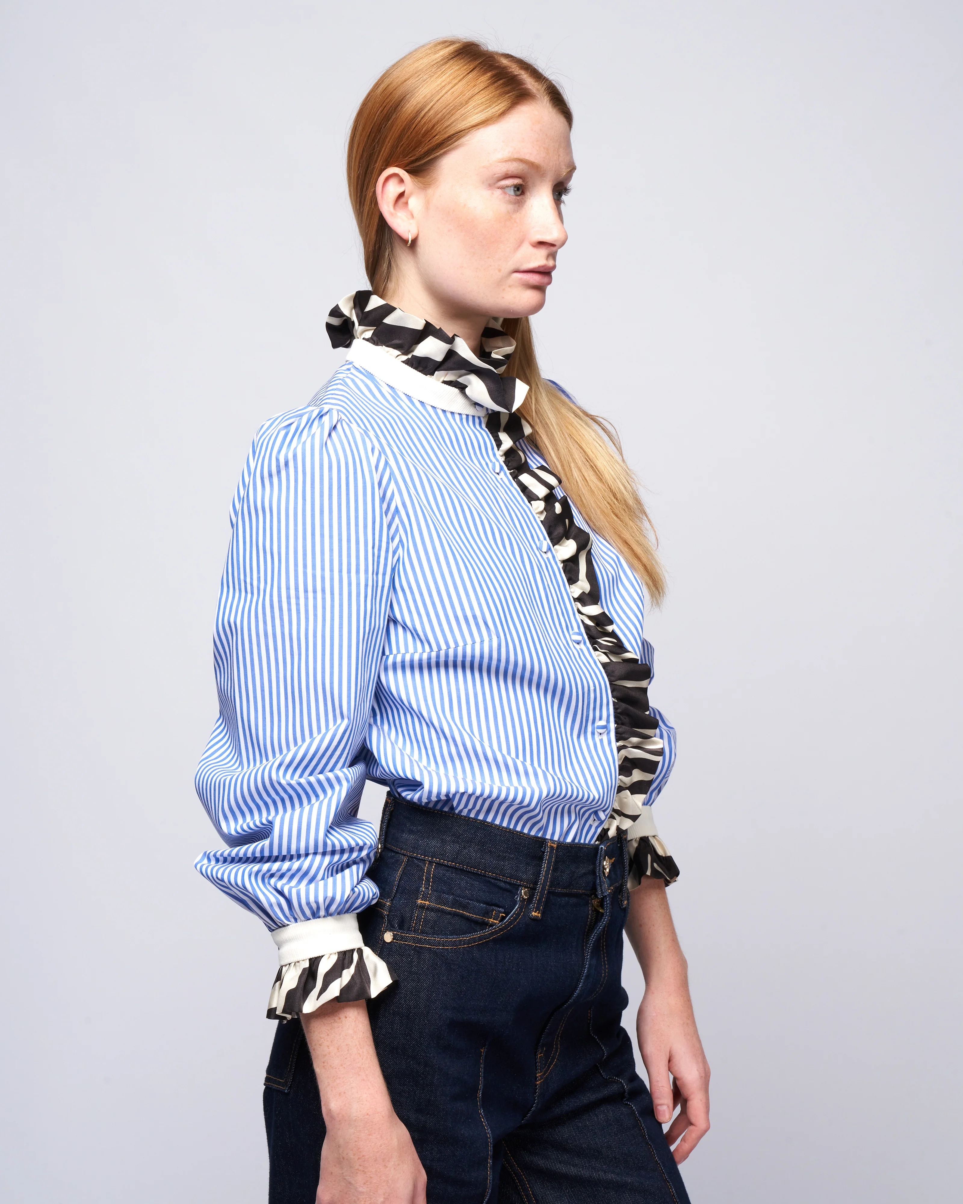 baronne - raye bleu - Image 3