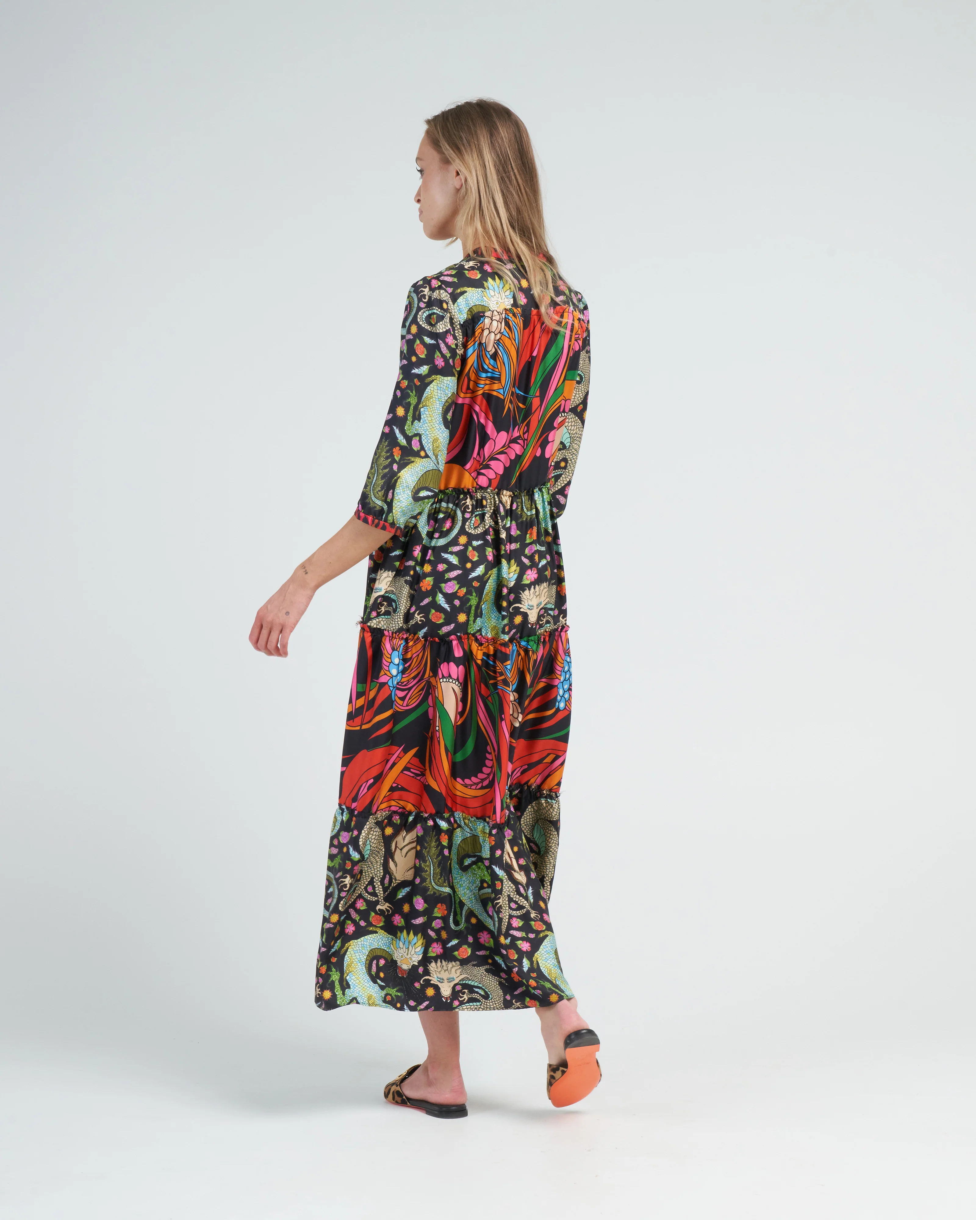 flore dress - mix coral fun - Image 3