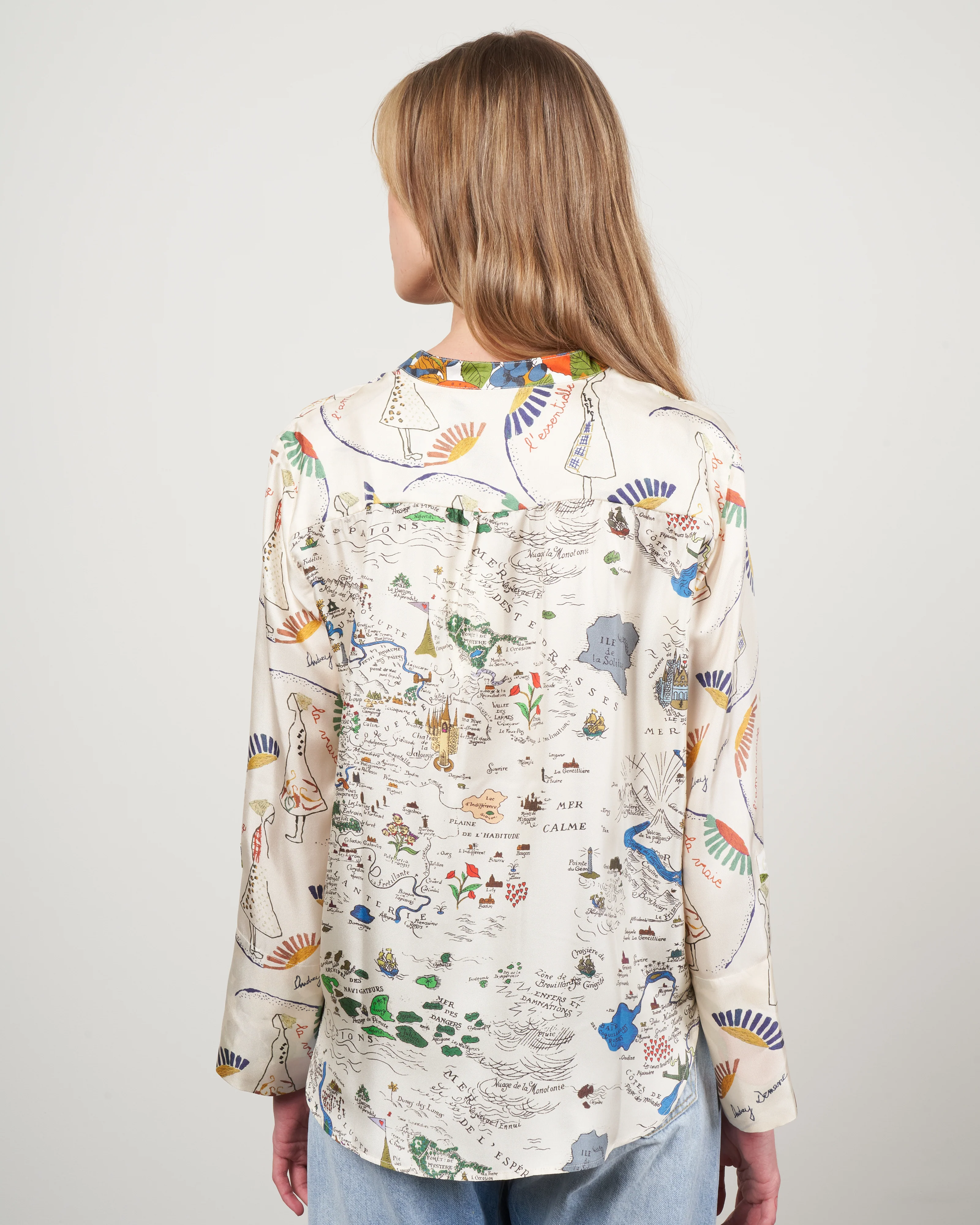 jeanne shirt - mix carte coloree ecru - Image 4