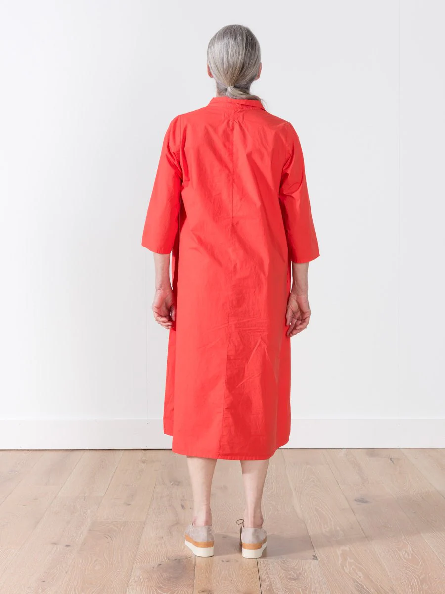 pepita clara dress - lobster - Image 3