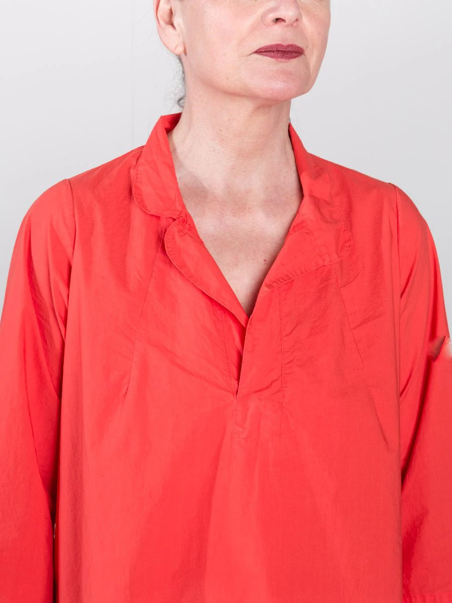 pepita clara dress - lobster - Image 4