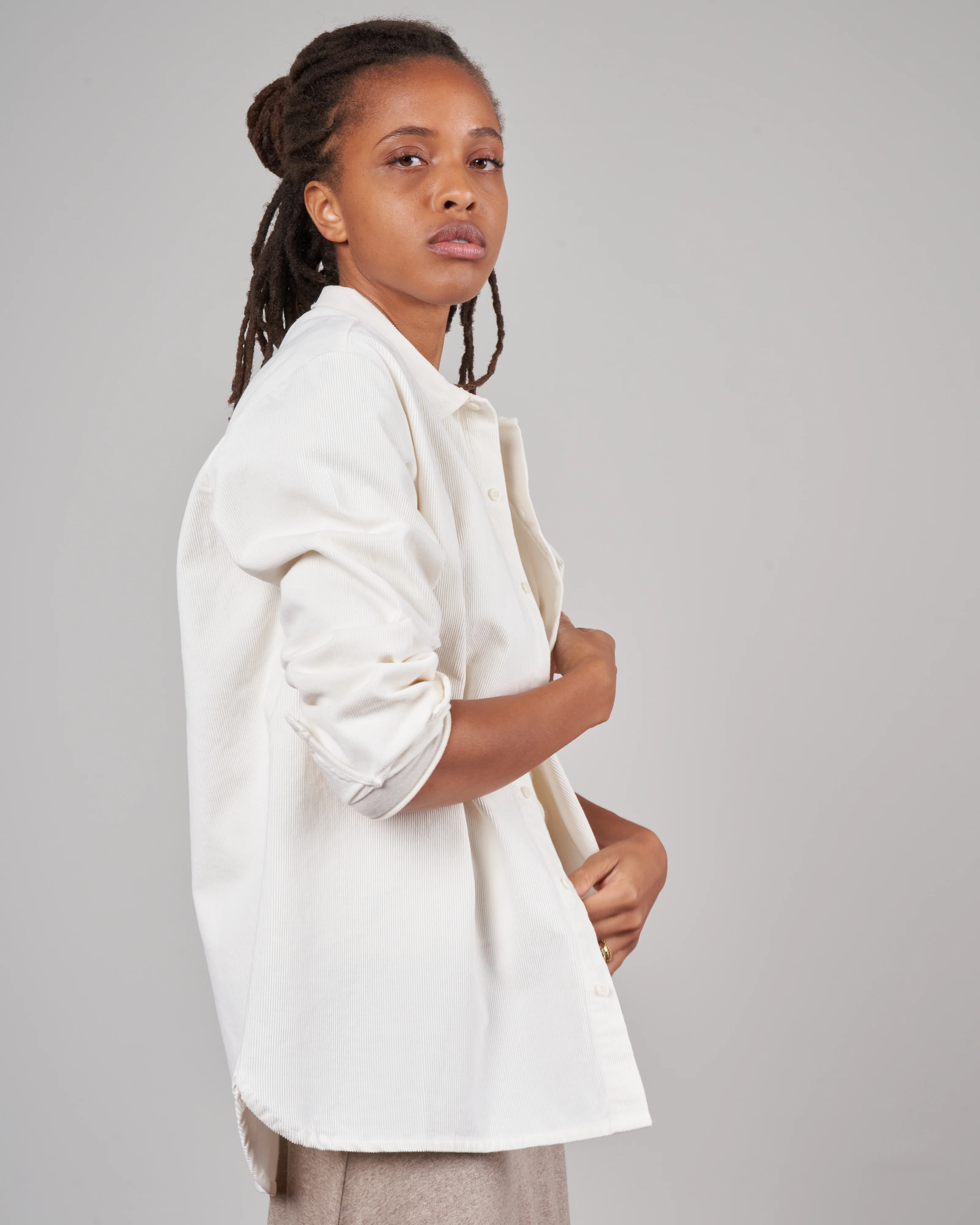 camicia clean shirt - winter white - Image 3