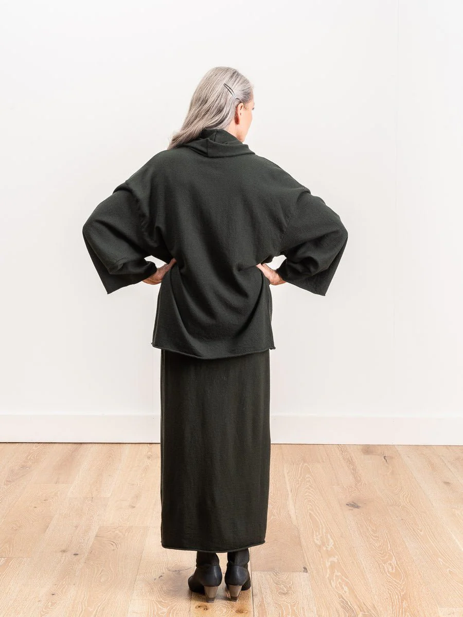 maurizio wool cardigan - moss - Image 2