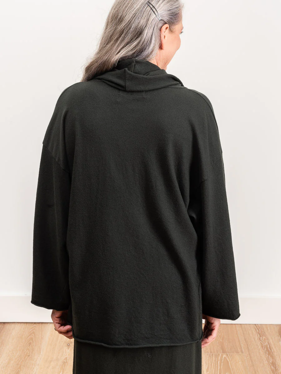 maurizio wool cardigan - moss - Image 5