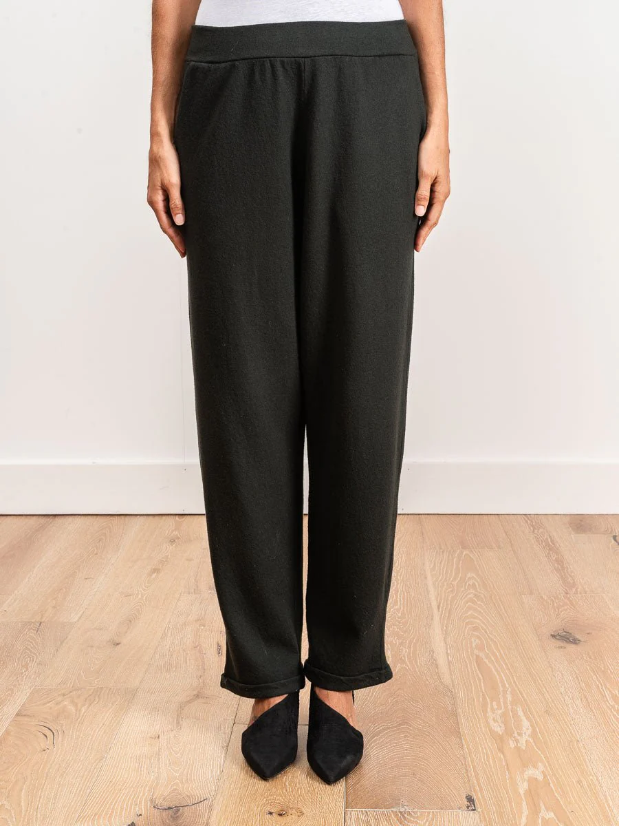 slim leg wool pant - moss - Image 2