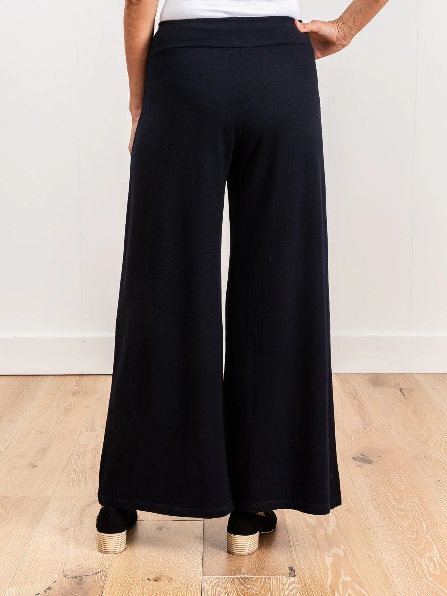wide leg wool pant - atlantic - Image 3