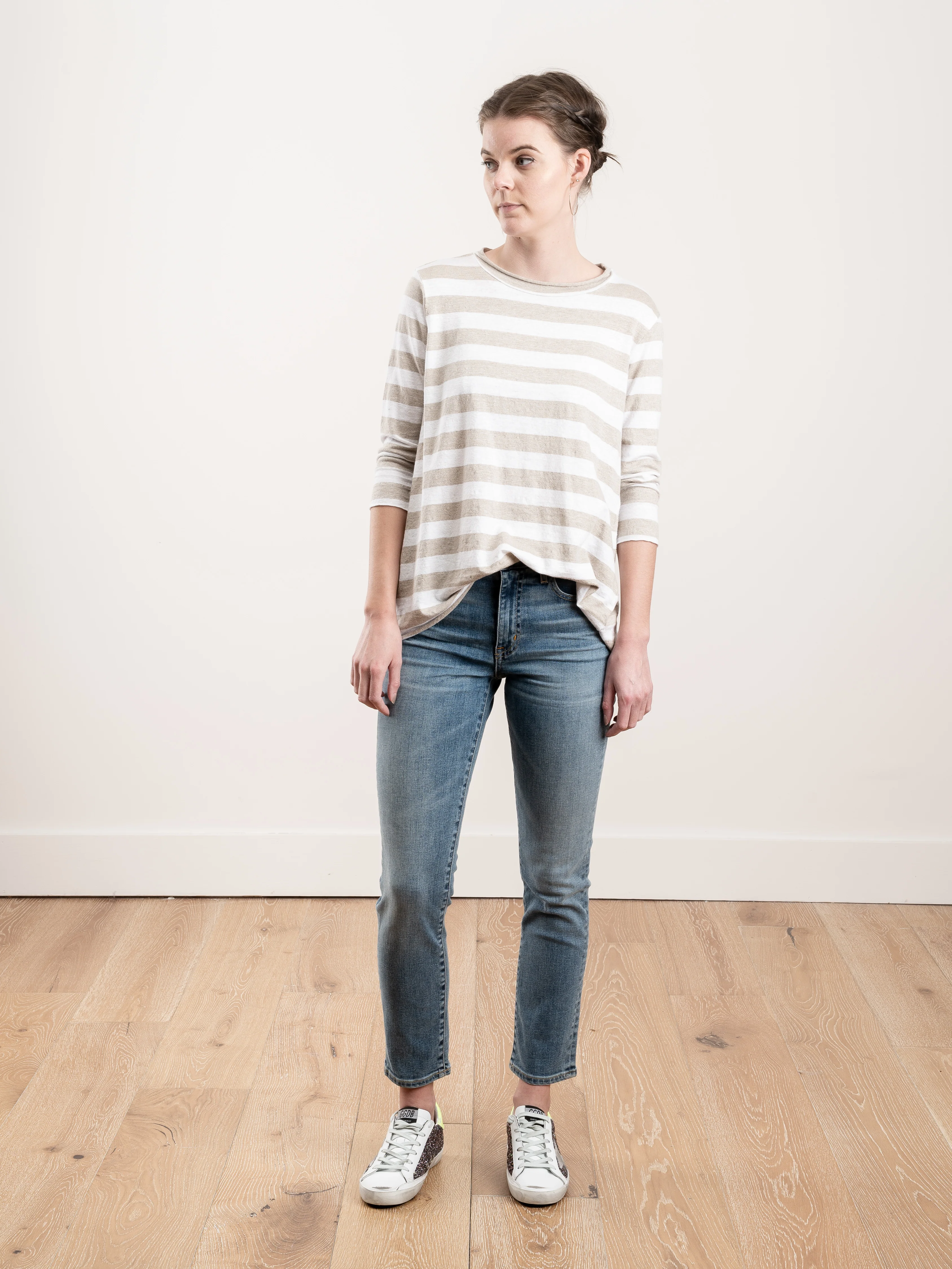 maglia jeppe top - white/beige - Image 2