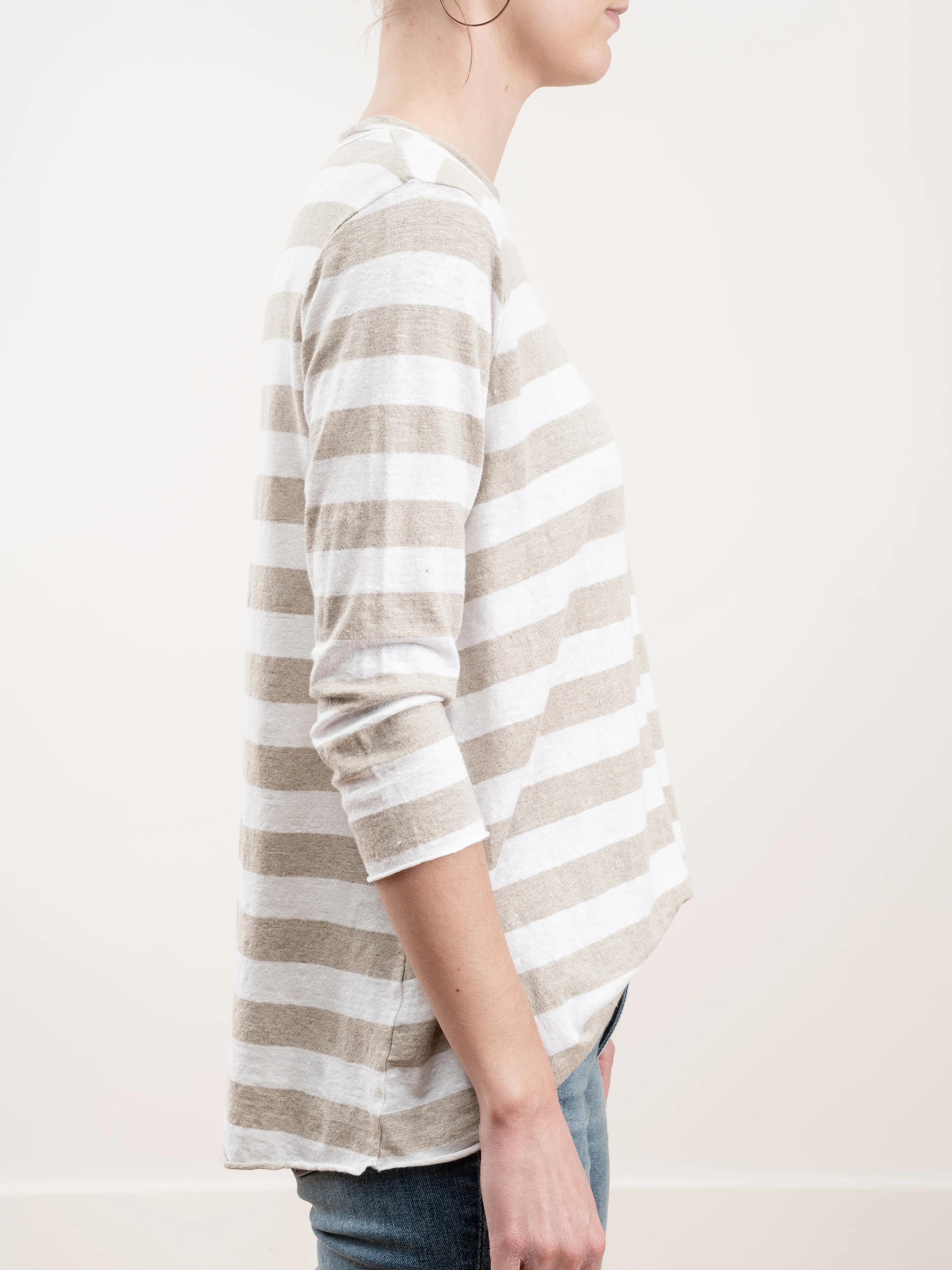 maglia jeppe top - white/beige - Image 4