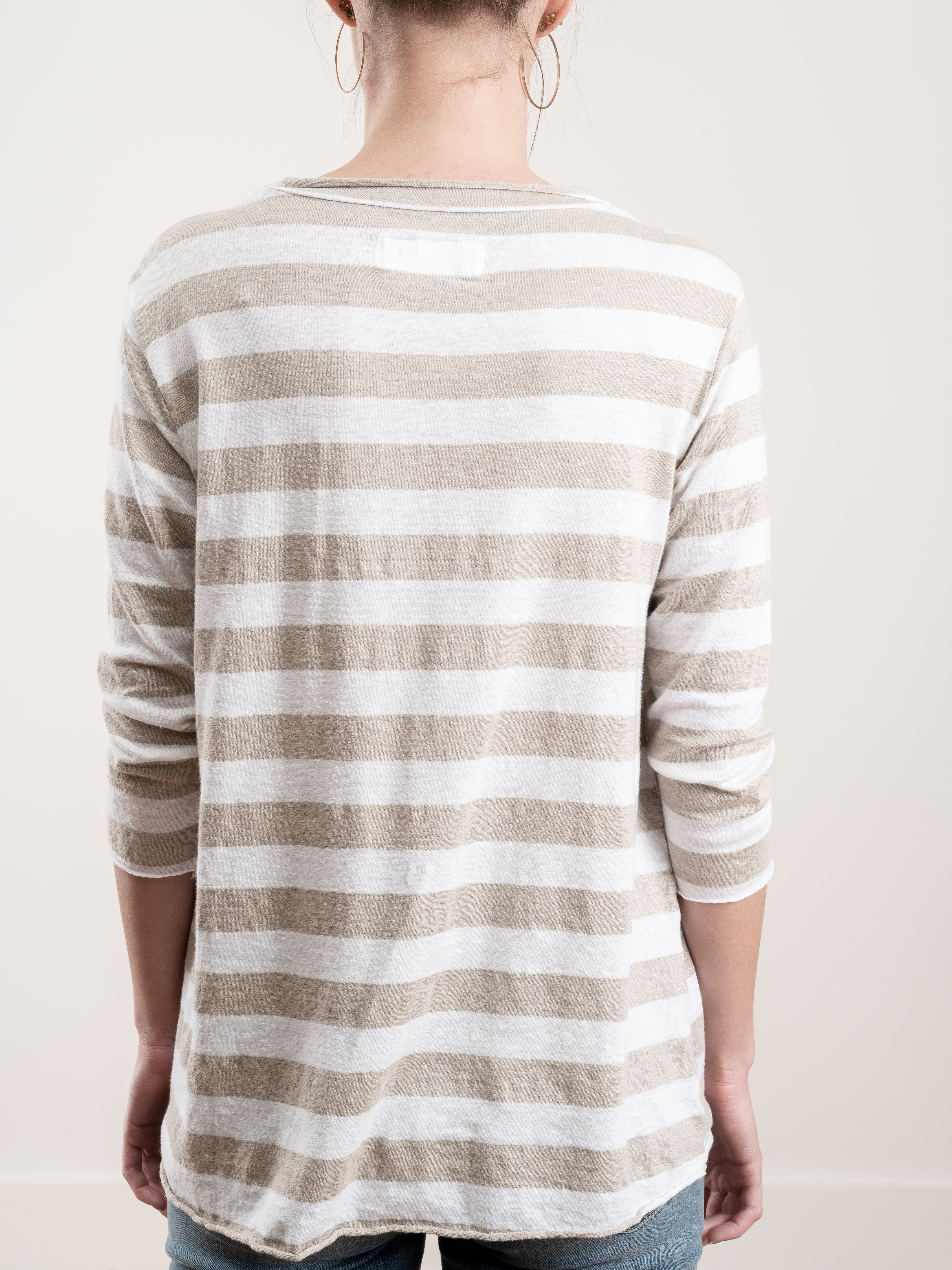 maglia jeppe top - white/beige - Image 5