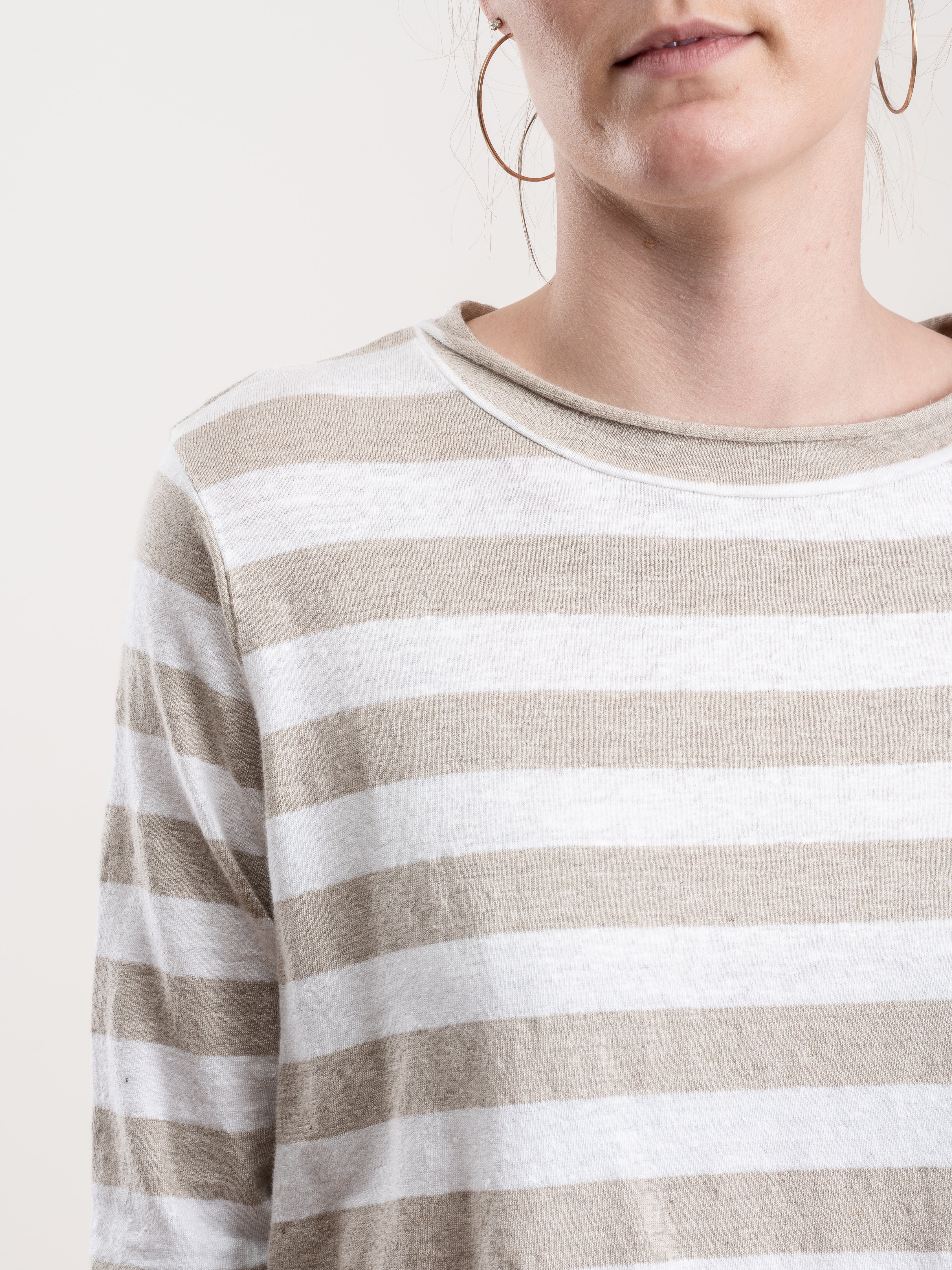 maglia jeppe top - white/beige - Image 6