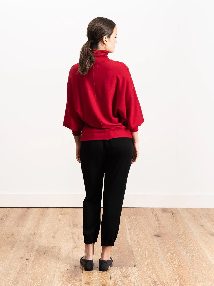 dolman wool top - lampone - Image 3