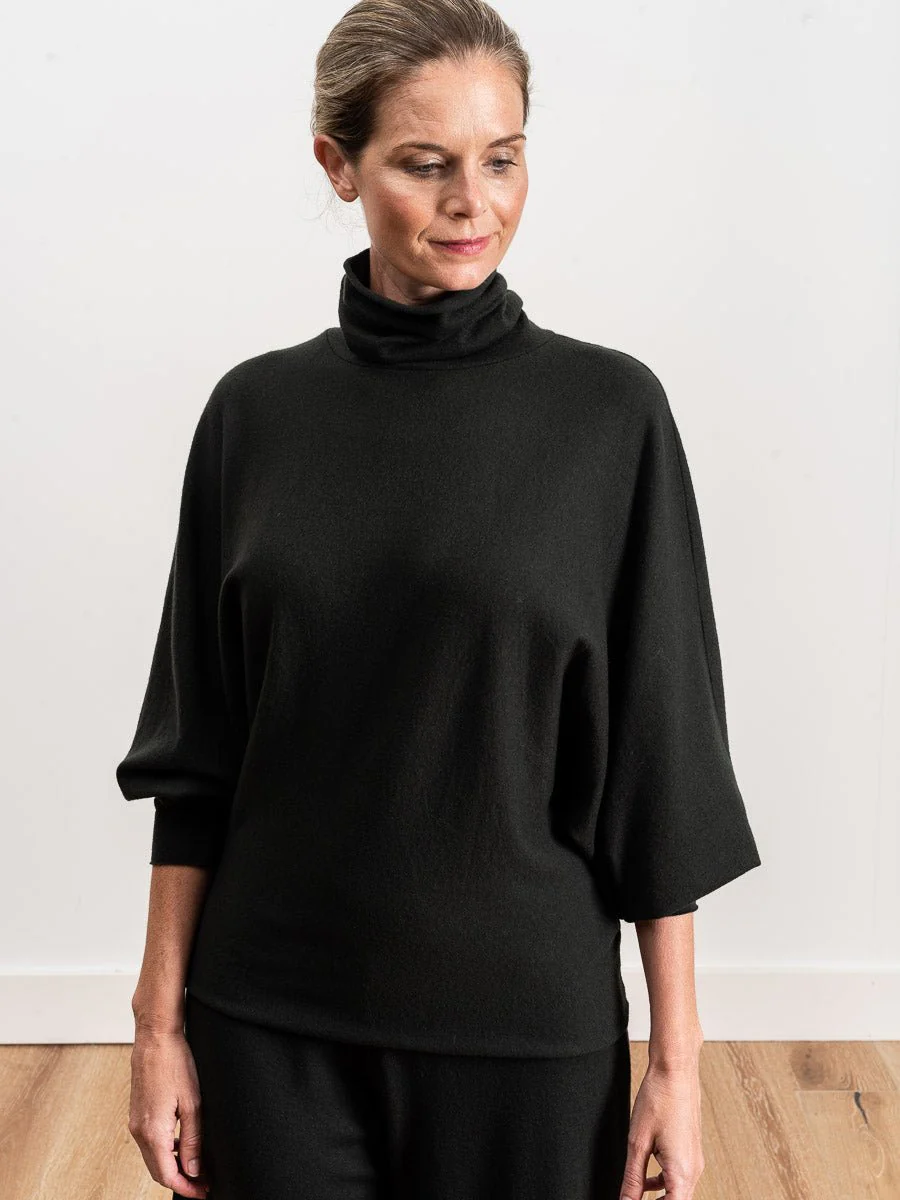 dolman wool top - moss - Image 4