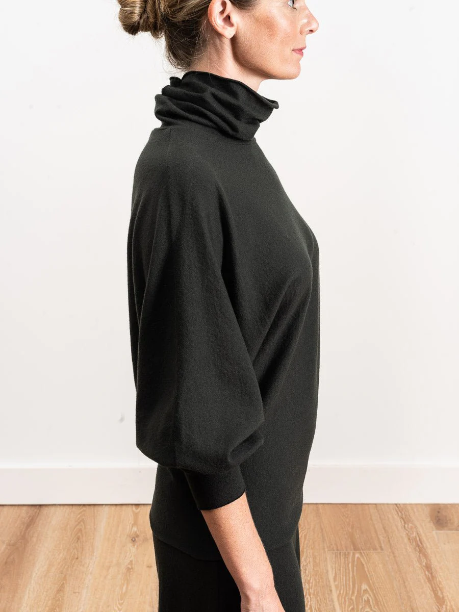 dolman wool top - moss - Image 5