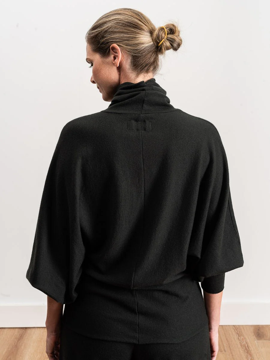 dolman wool top - moss - Image 6