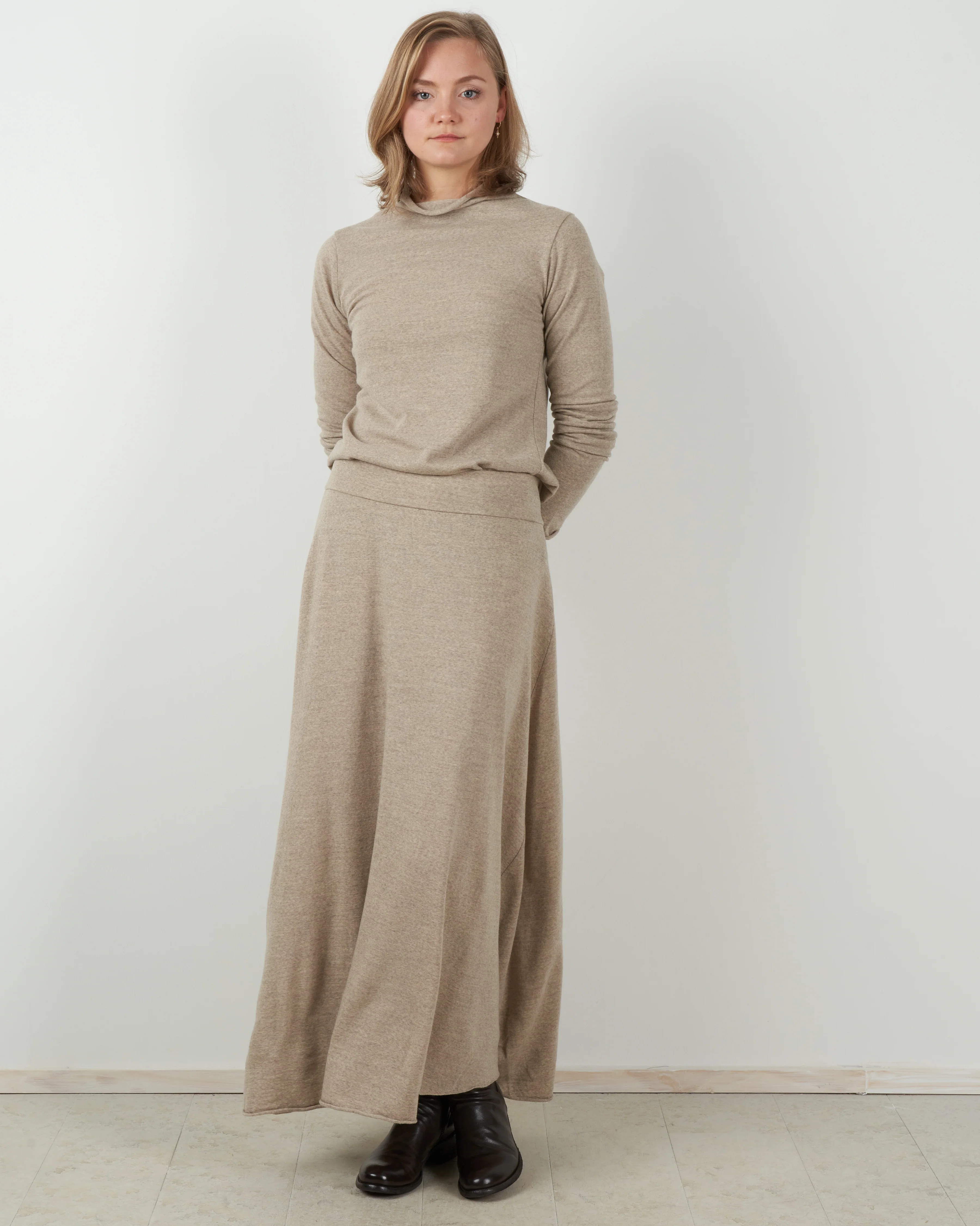maglia vulcano charme rollneck top - nut - Image 4