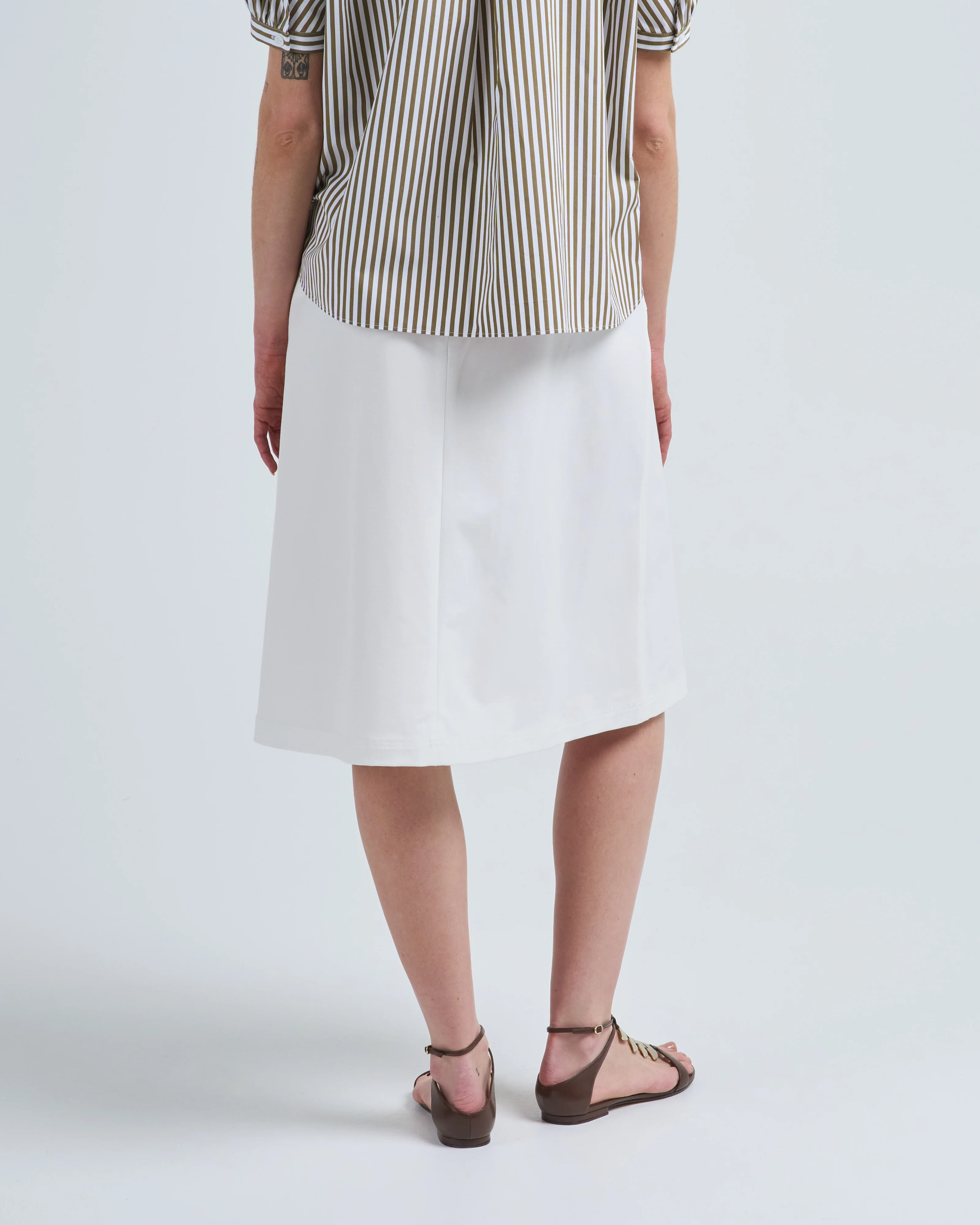 a line skirt with inverted pleat - Image 4